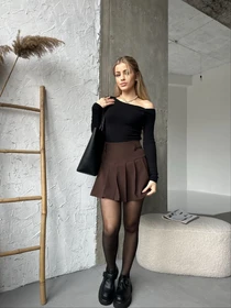 Юбки Uaclothes модель like15778-korichnevj Фото