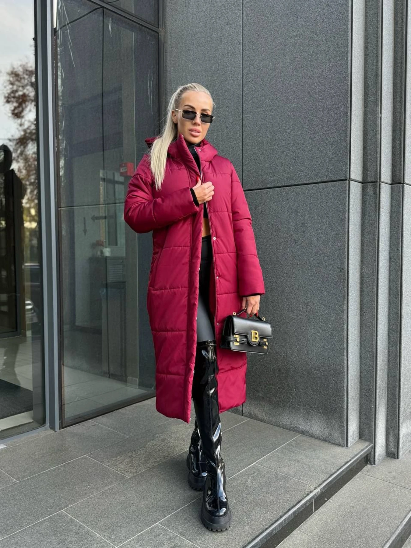 Куртки та дублянки Uaclothes модель like15636-bordovj Куртки та дублянки Uaclothes модель like15636-bordovj Фото