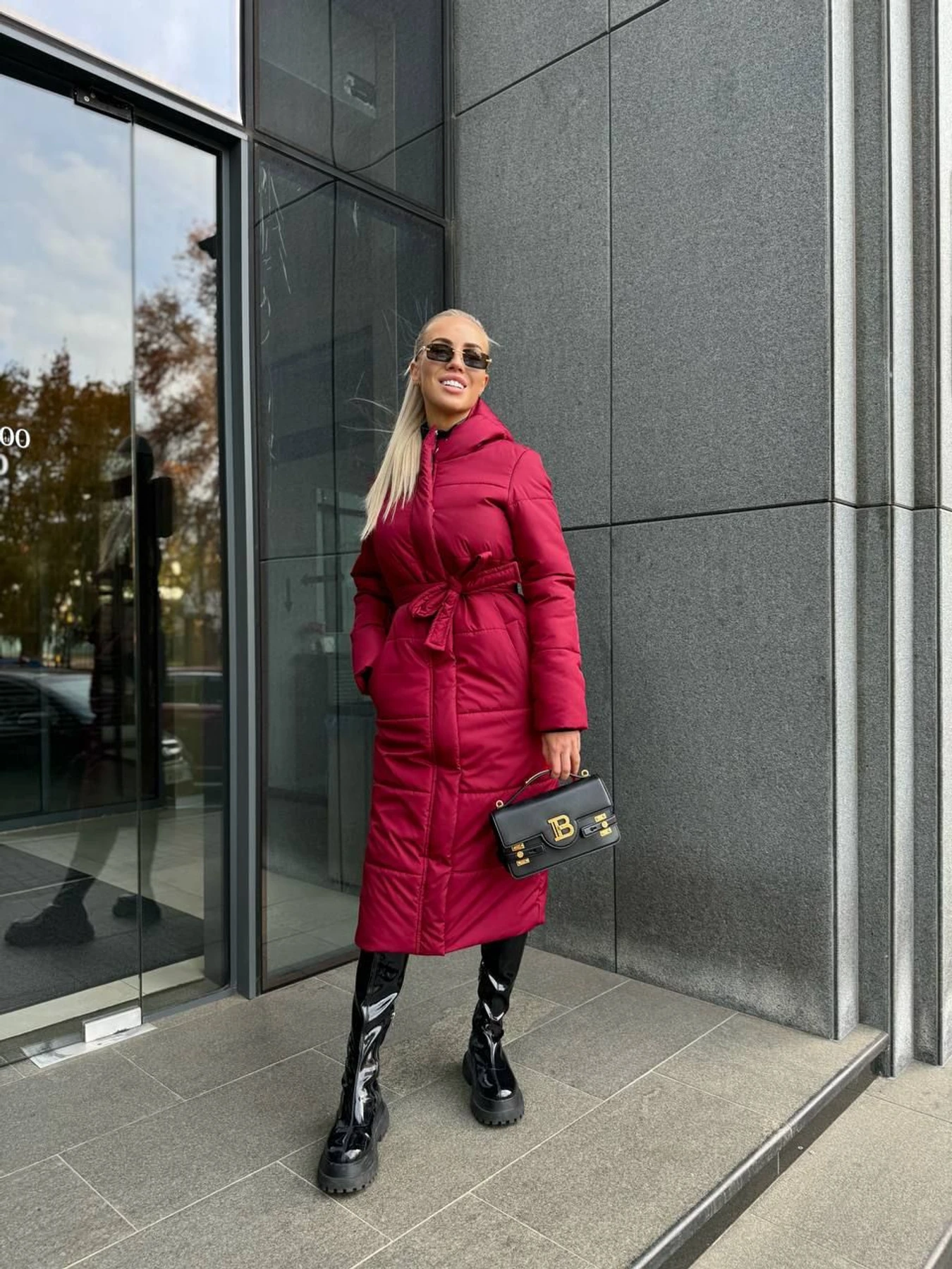 Куртки та дублянки Uaclothes модель like15636-bordovj Куртки та дублянки Uaclothes модель like15636-bordovj Фото