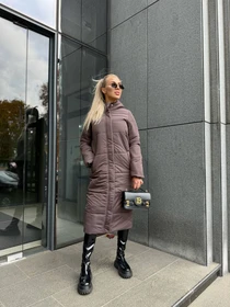 Куртки та дублянки Uaclothes модель like15636-korichnevj Фото
