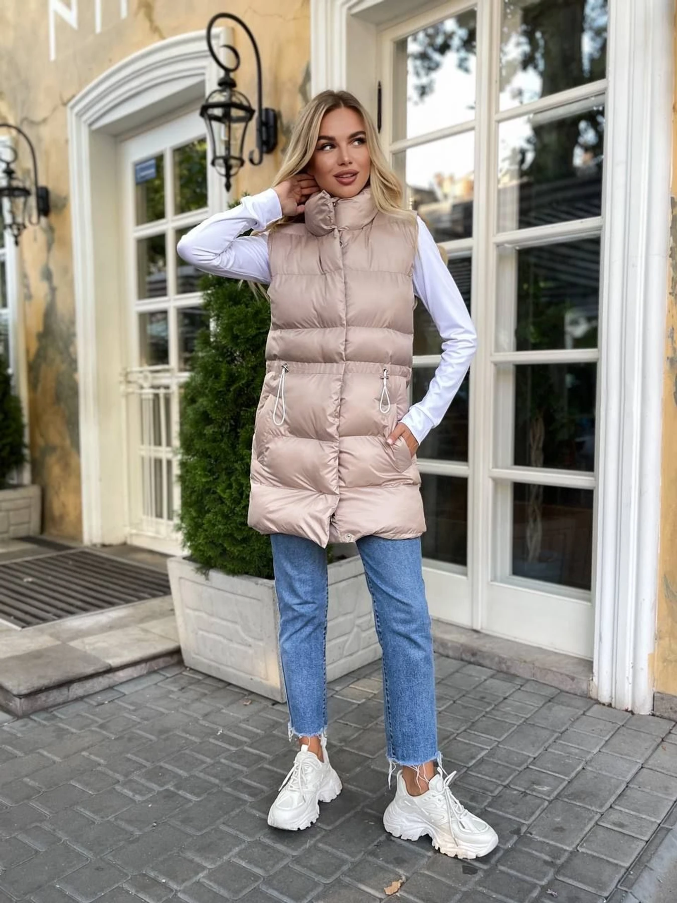 Куртки и дубленки Uaclothes модель like15263-bezhevj Куртки и дубленки Uaclothes модель like15263-bezhevj Фото