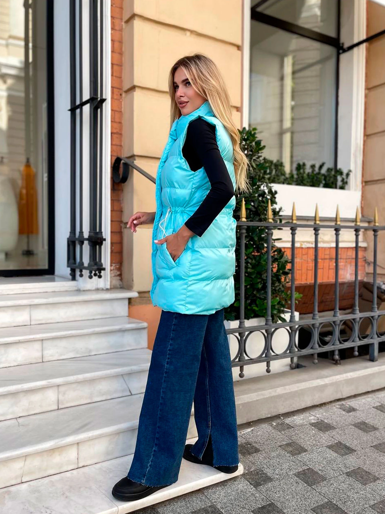 Куртки та дублянки Uaclothes модель like15263-goluboj Куртки та дублянки Uaclothes модель like15263-goluboj Фото