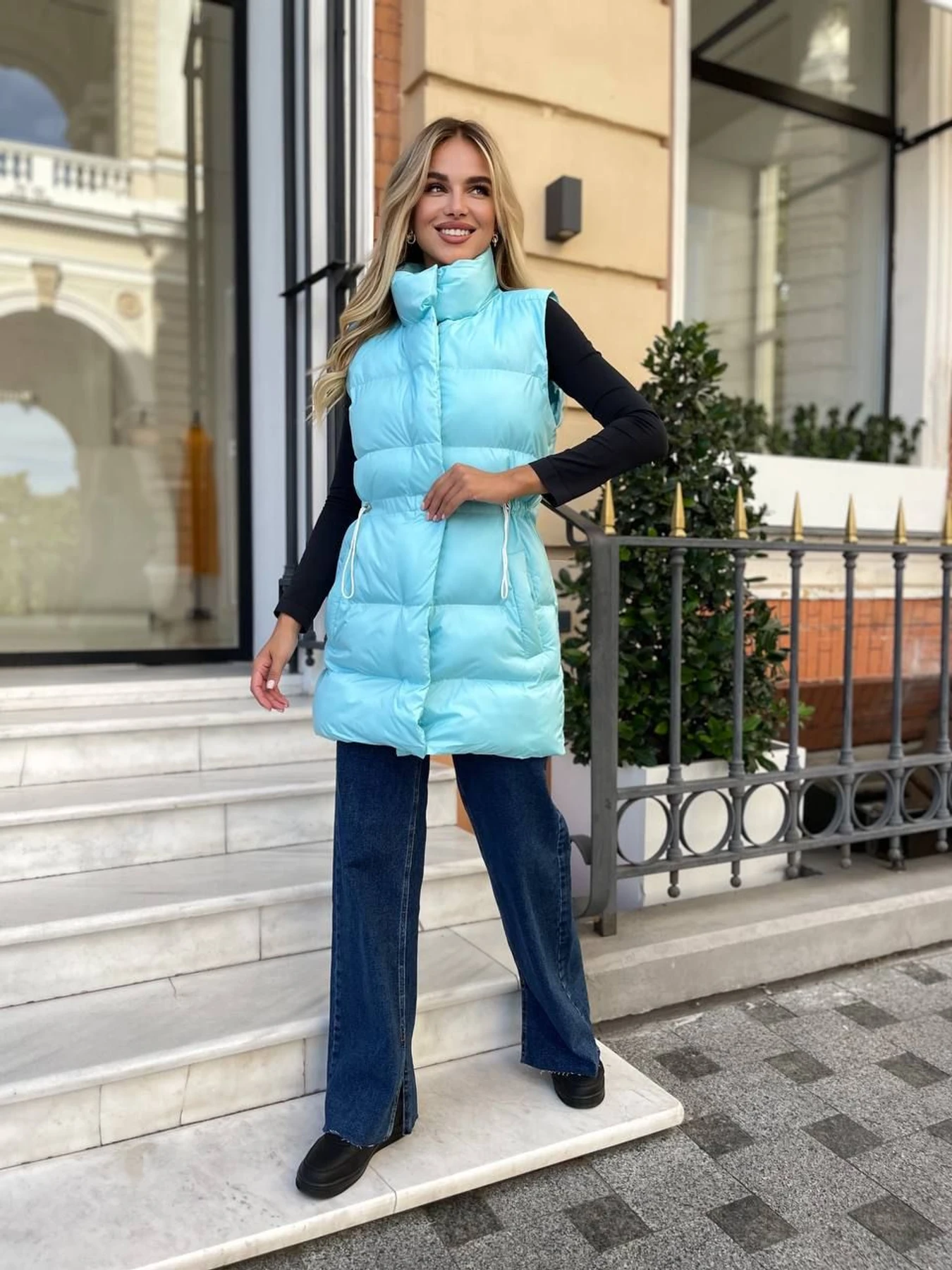 Куртки та дублянки Uaclothes модель like15263-goluboj Куртки та дублянки Uaclothes модель like15263-goluboj Фото