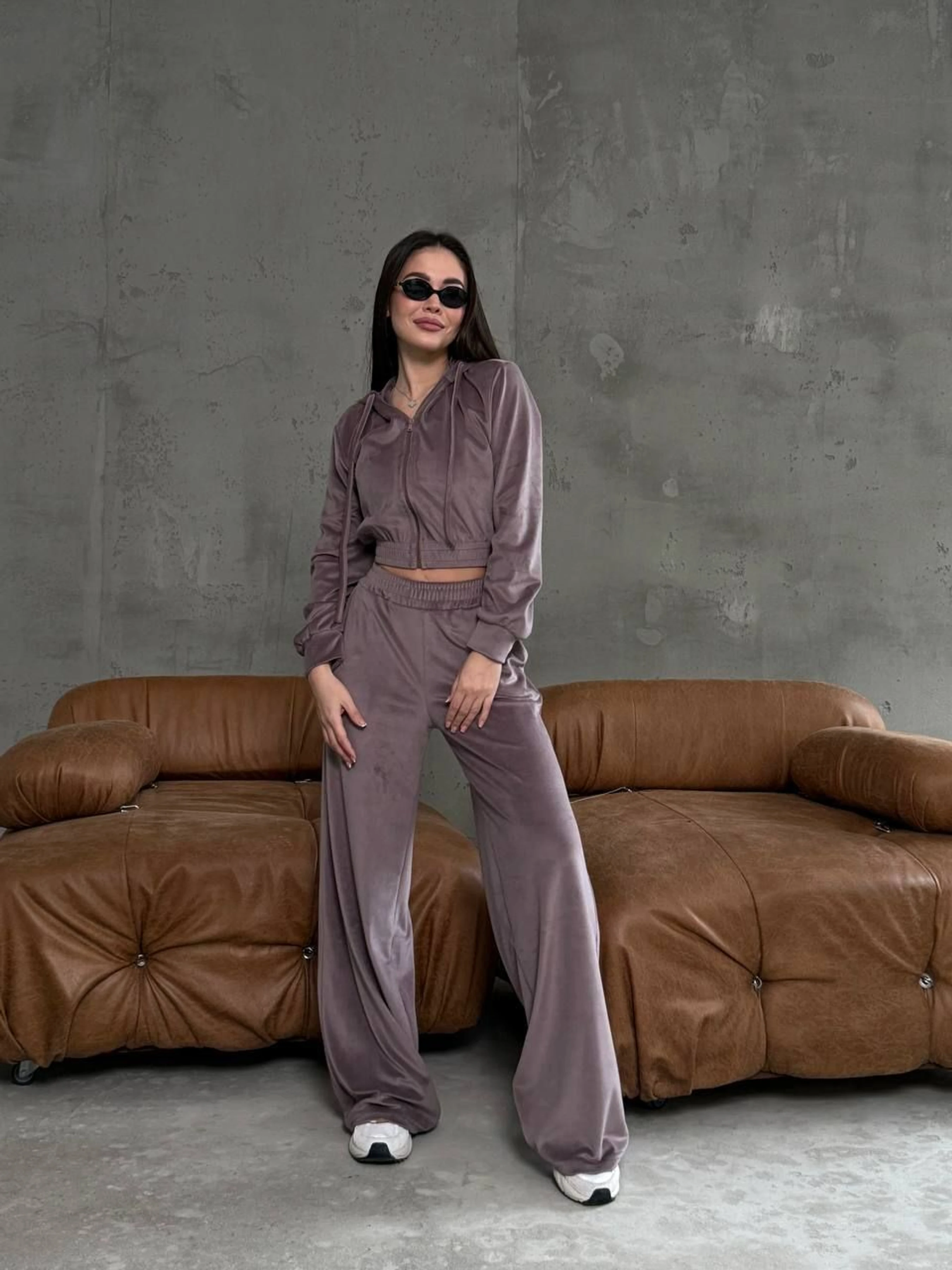 Велюровий Жіночий Повсякденний костюм Uaclothes