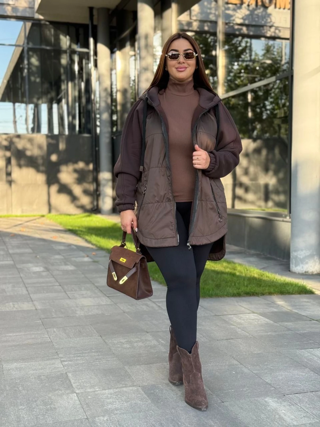Куртки и дубленки Uaclothes модель like15147-korichnevj Куртки и дубленки Uaclothes модель like15147-korichnevj Фото