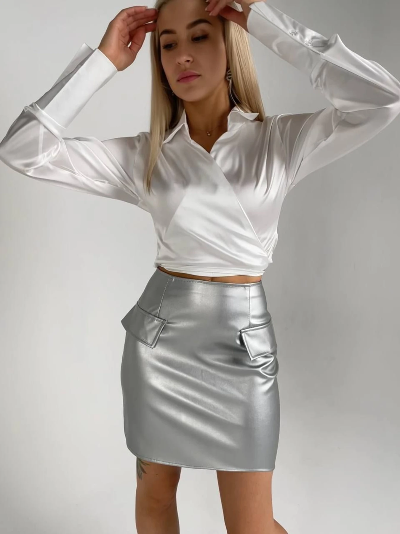 Спідниці Uaclothes модель like14996-serebrqnj Спідниці Uaclothes модель like14996-serebrqnj Фото