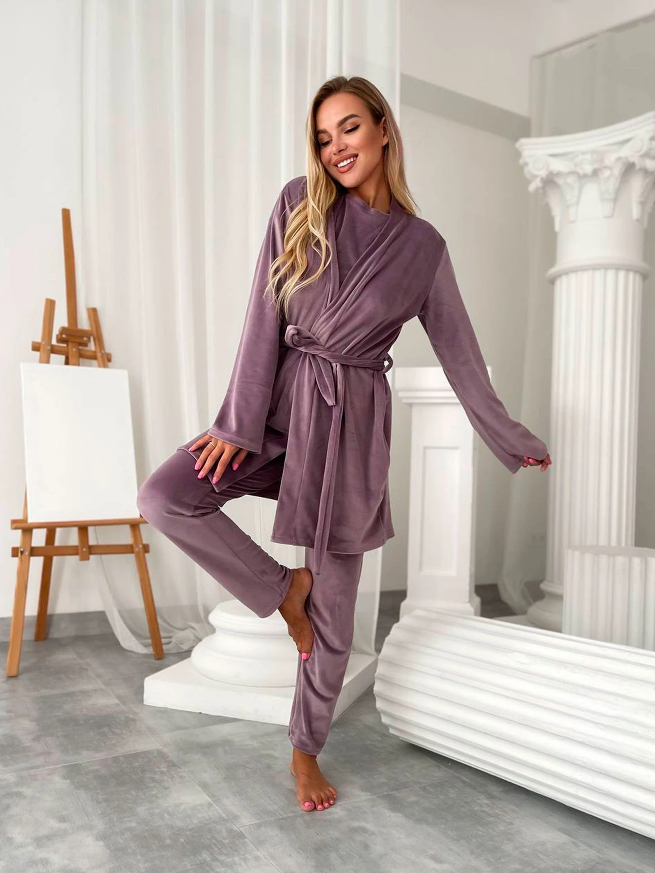 Одежда для дома и сна Uaclothes модель like14945-lilovij Одежда для дома и сна Uaclothes модель like14945-lilovij Фото