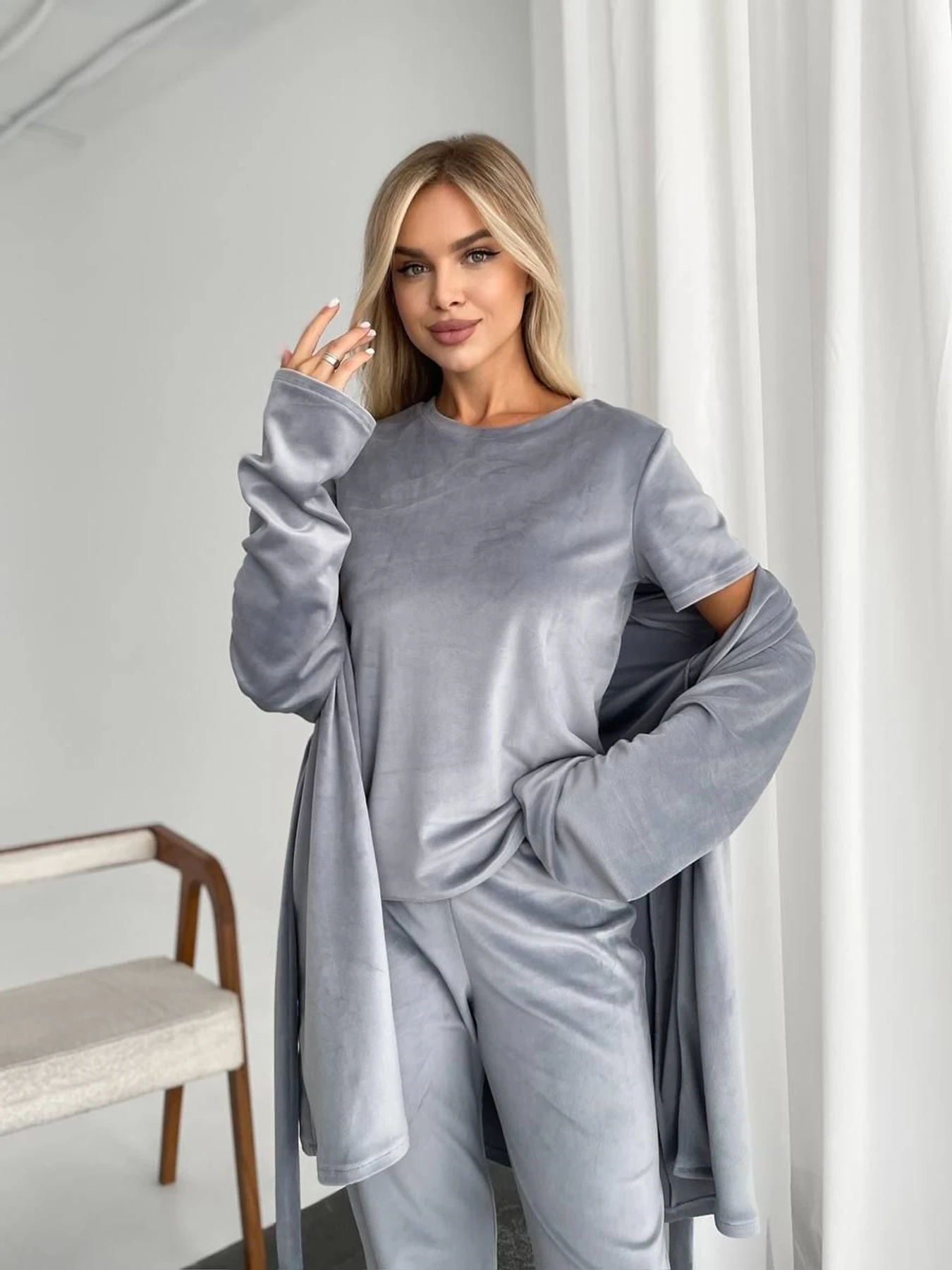 Одежда для дома и сна Uaclothes модель like14945-serj Одежда для дома и сна Uaclothes модель like14945-serj Фото