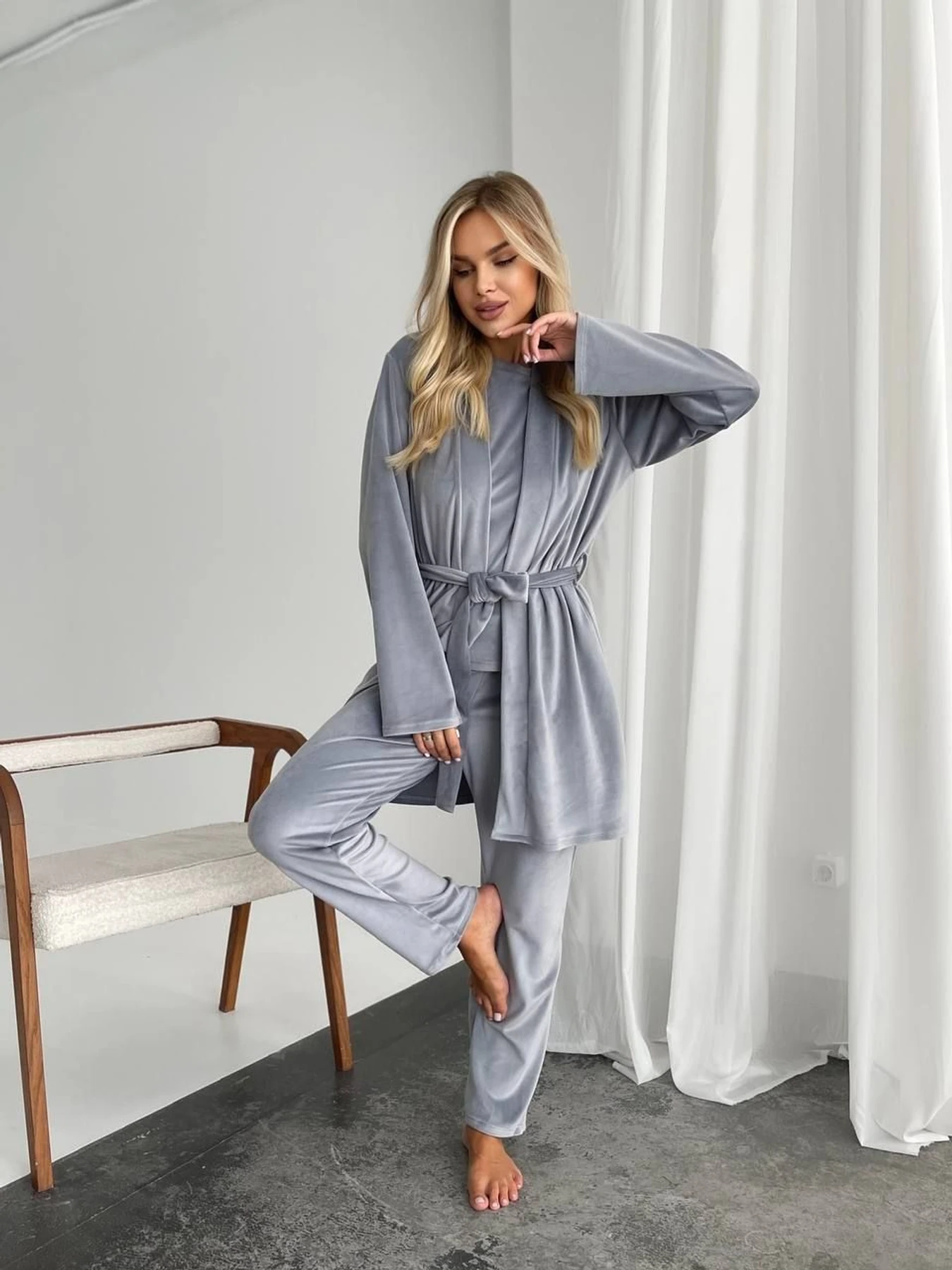 Одежда для дома и сна Uaclothes модель like14945-serj Одежда для дома и сна Uaclothes модель like14945-serj Фото