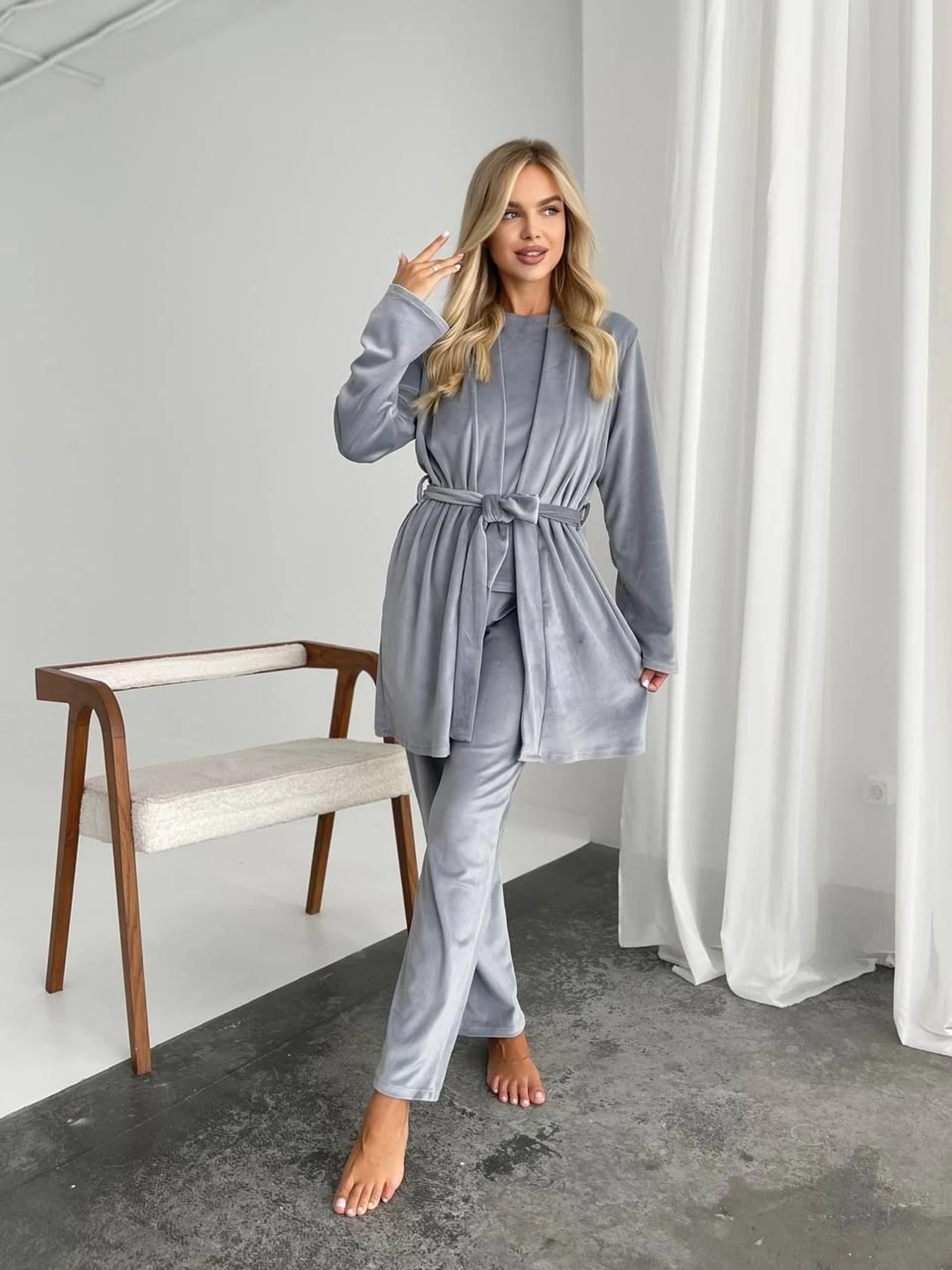 Одежда для дома и сна Uaclothes модель like14945-serj Одежда для дома и сна Uaclothes модель like14945-serj Фото