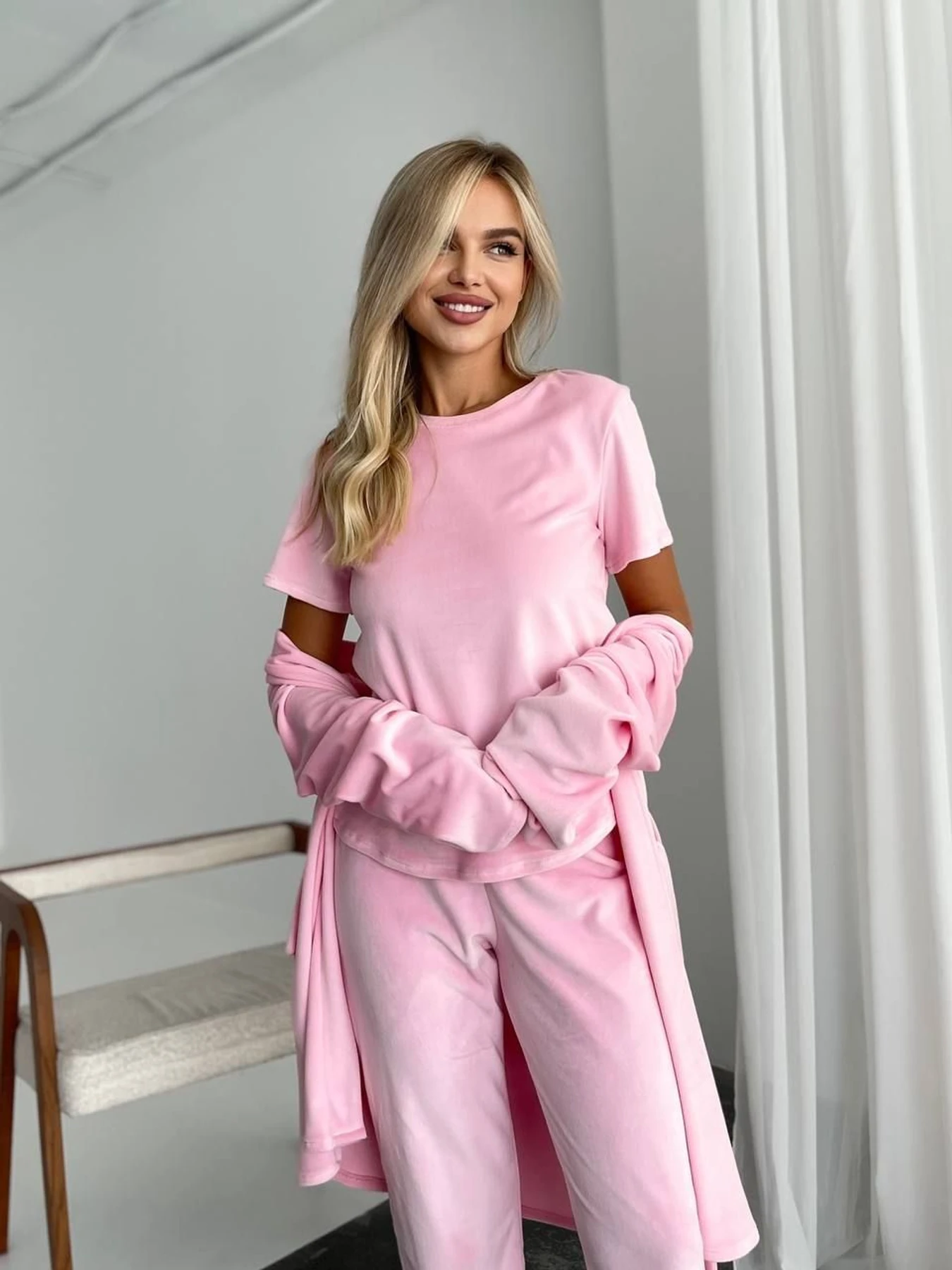Одежда для дома и сна Uaclothes модель like14945-rozovj Одежда для дома и сна Uaclothes модель like14945-rozovj Фото