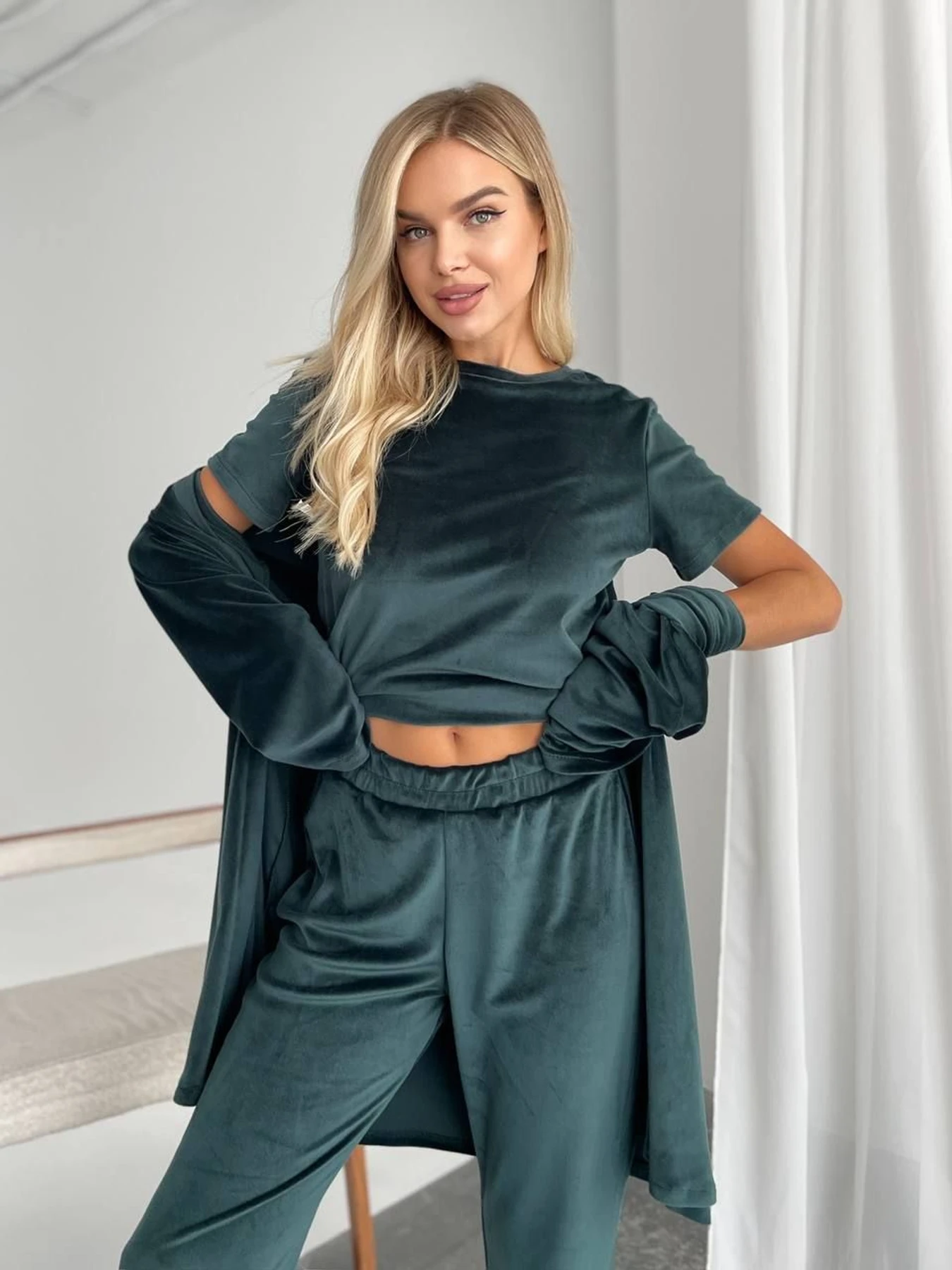 Одежда для дома и сна Uaclothes модель like14945-izumrudnj Одежда для дома и сна Uaclothes модель like14945-izumrudnj Фото