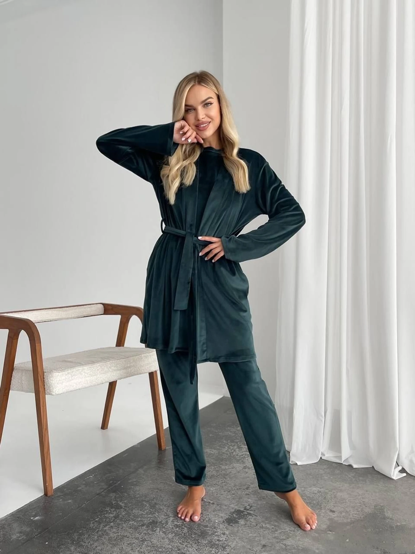 Одежда для дома и сна Uaclothes модель like14945-izumrudnj Одежда для дома и сна Uaclothes модель like14945-izumrudnj Фото