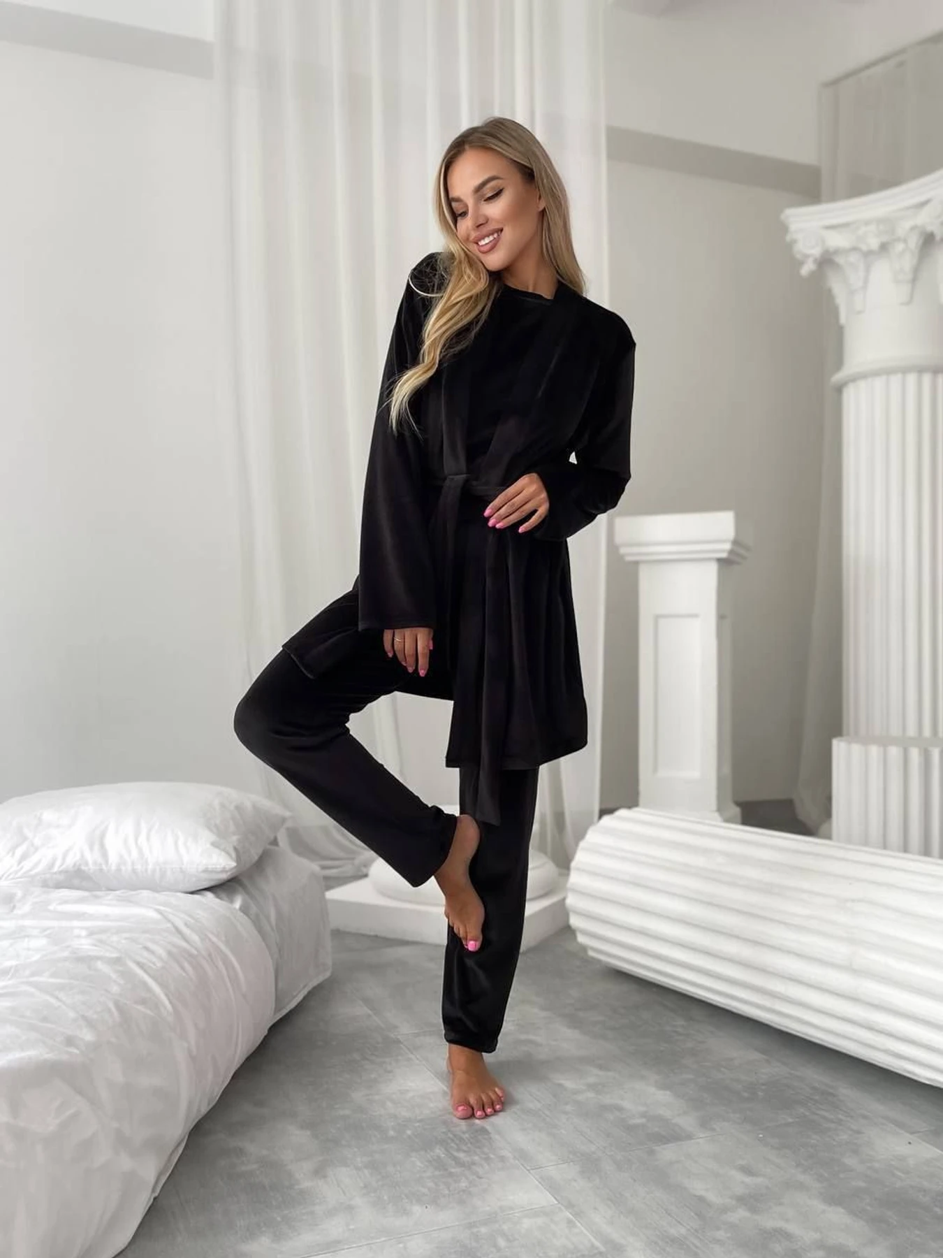Одежда для дома и сна Uaclothes модель like14945-chernj Одежда для дома и сна Uaclothes модель like14945-chernj Фото