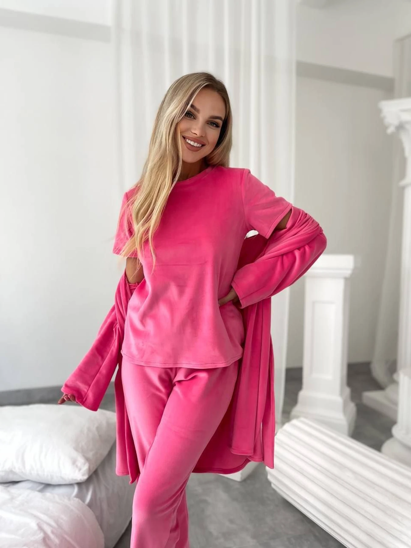 Одежда для дома и сна Uaclothes модель like14945-malinovj Одежда для дома и сна Uaclothes модель like14945-malinovj Фото