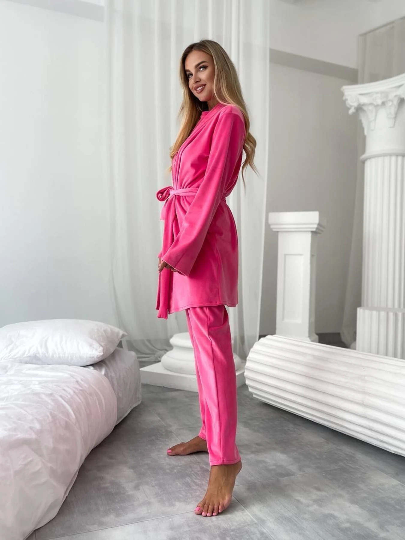 Одежда для дома и сна Uaclothes модель like14945-malinovj Одежда для дома и сна Uaclothes модель like14945-malinovj Фото