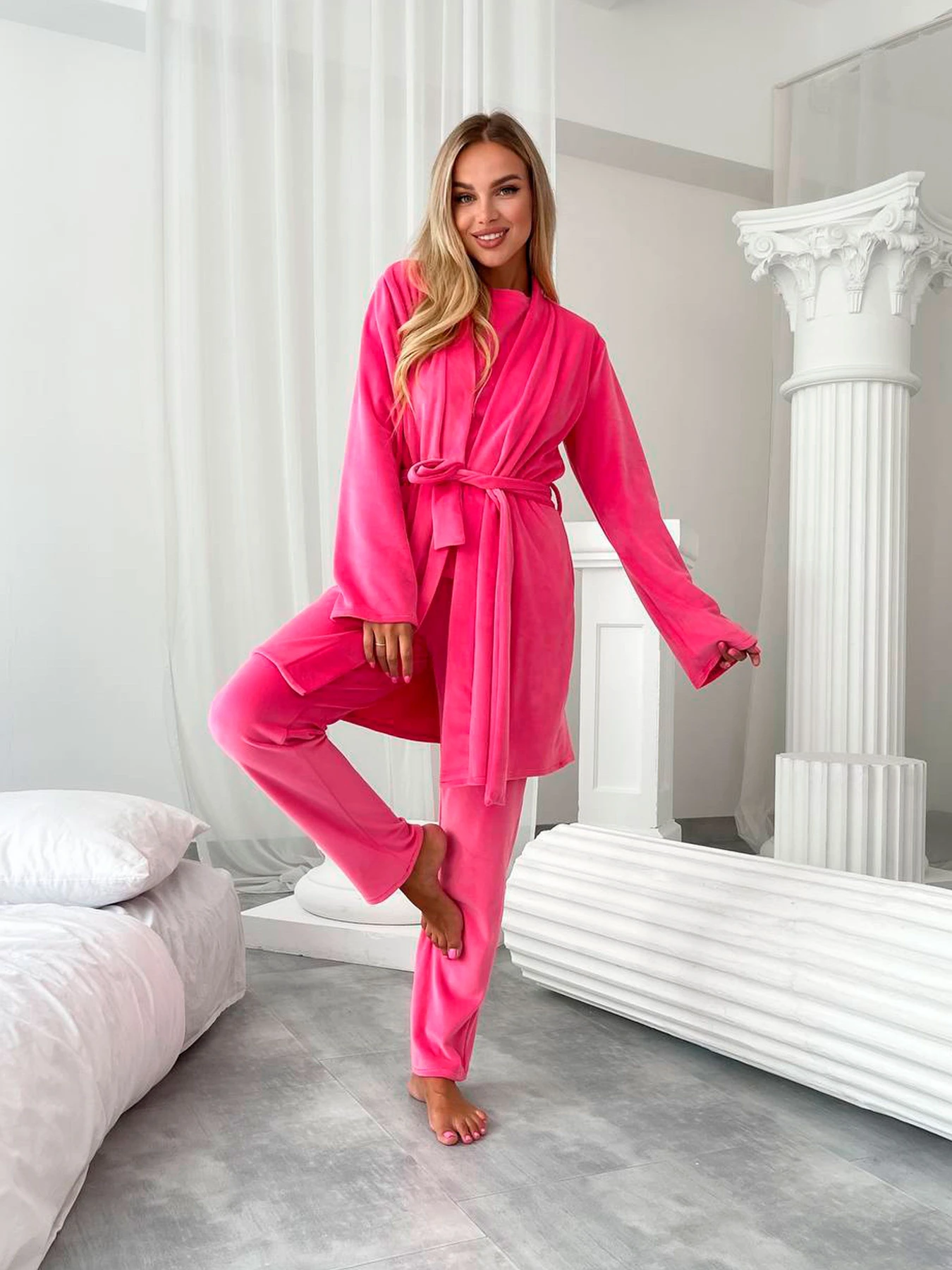 Одежда для дома и сна Uaclothes модель like14945-malinovj Одежда для дома и сна Uaclothes модель like14945-malinovj Фото