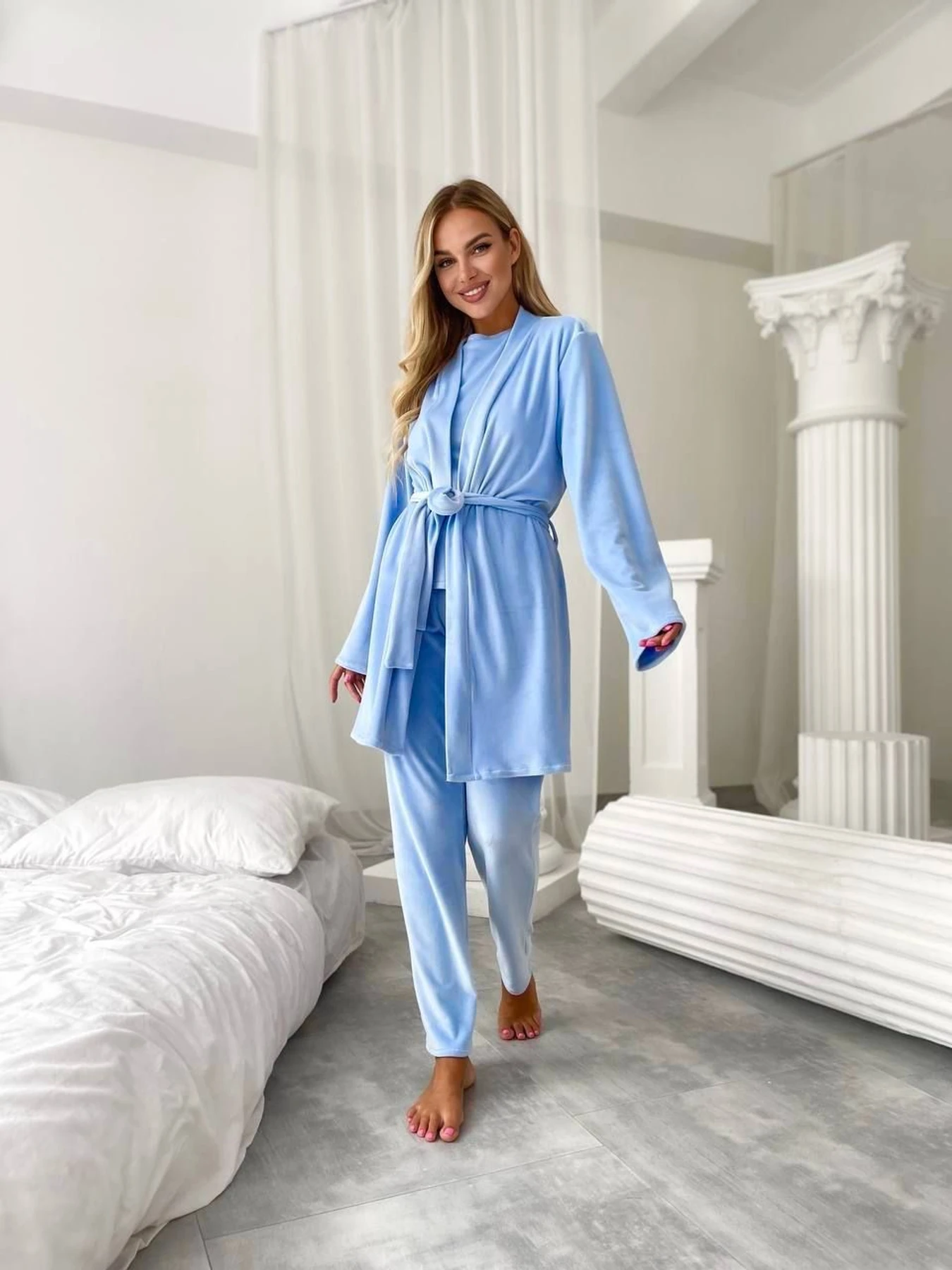 Одежда для дома и сна Uaclothes модель like14945-goluboj Одежда для дома и сна Uaclothes модель like14945-goluboj Фото