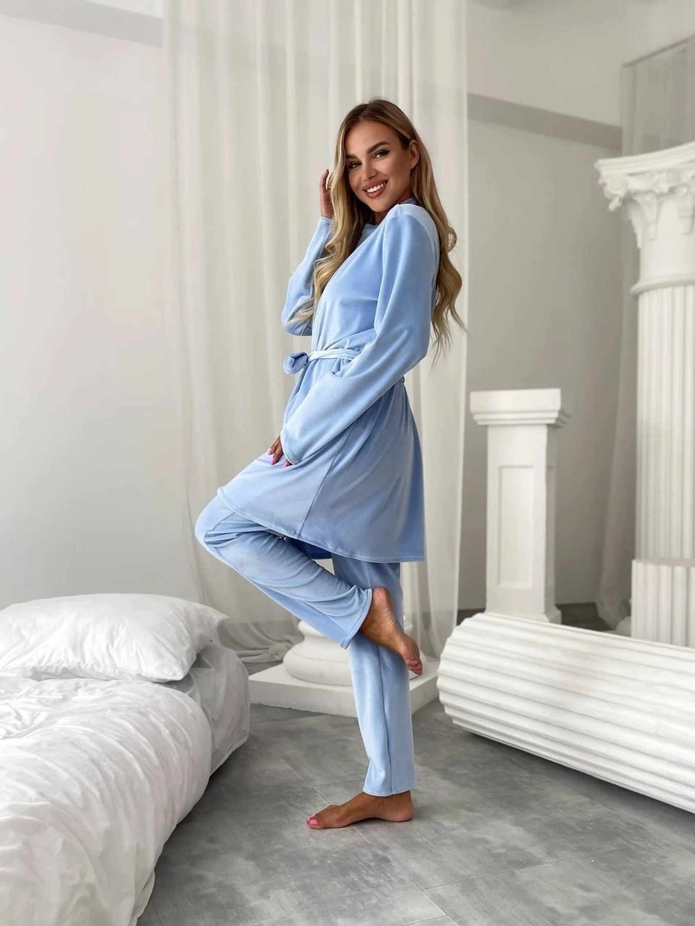 Одежда для дома и сна Uaclothes модель like14945-goluboj Одежда для дома и сна Uaclothes модель like14945-goluboj Фото