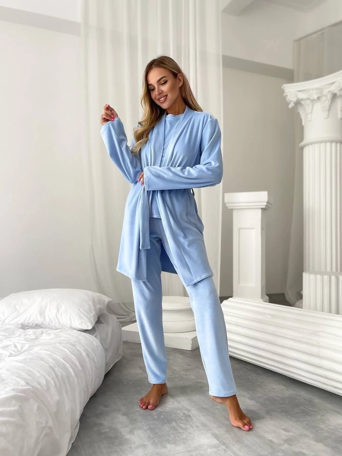 Одежда для дома и сна Uaclothes модель like14945-goluboj Одежда для дома и сна Uaclothes модель like14945-goluboj Фото