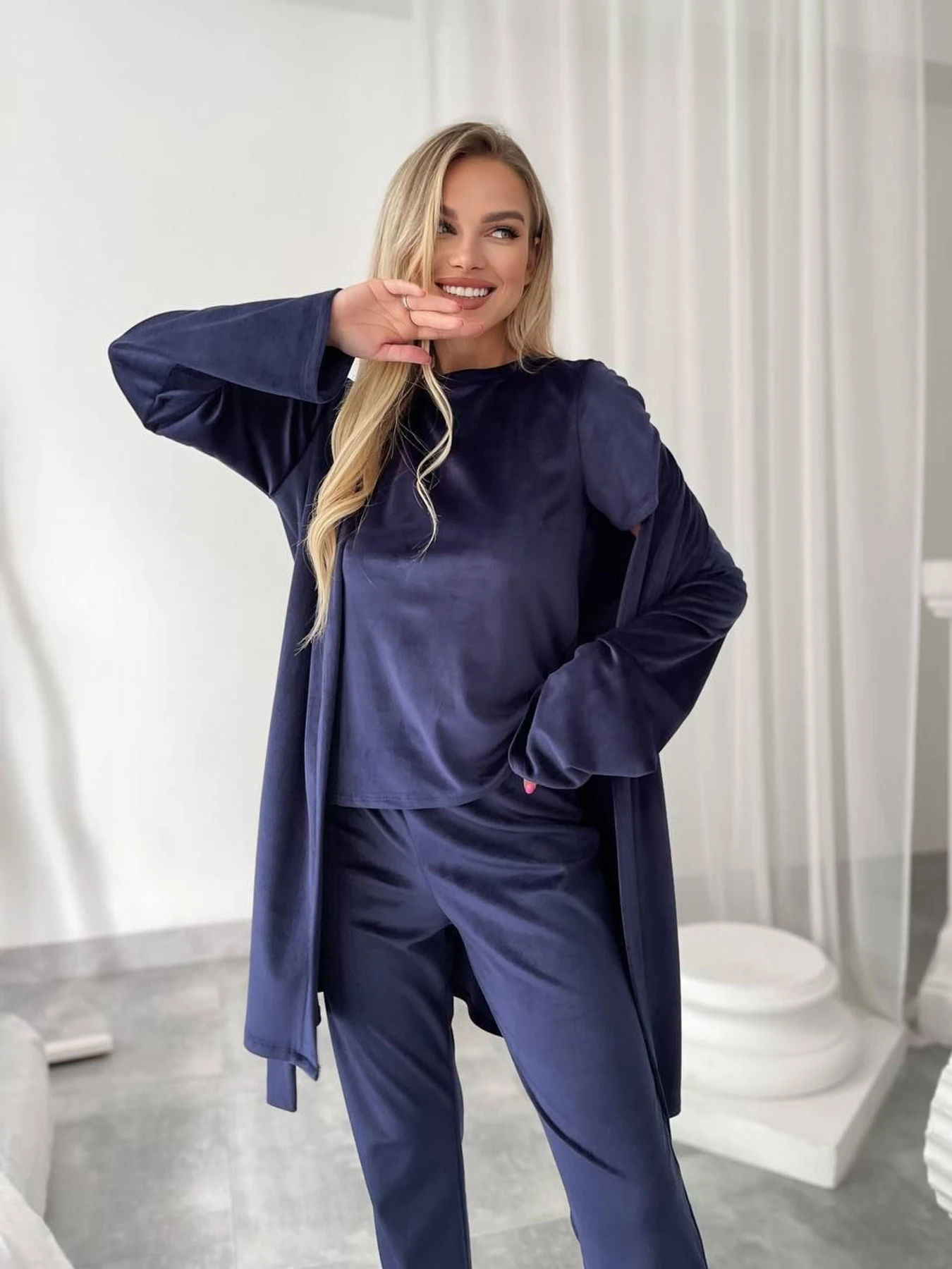 Одежда для дома и сна Uaclothes модель like14945-sinij Одежда для дома и сна Uaclothes модель like14945-sinij Фото