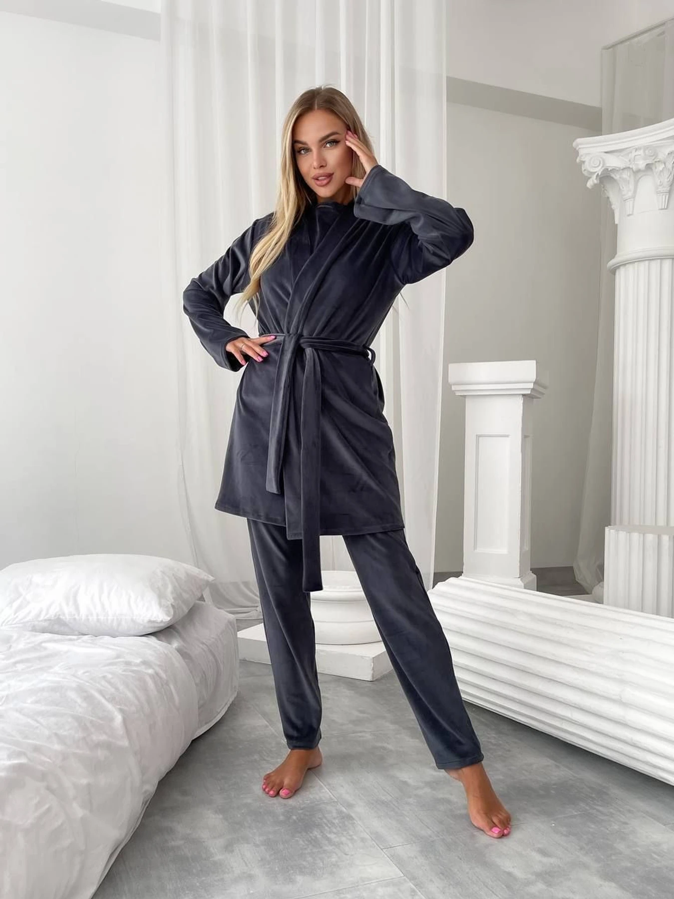 Одяг для дому та сну Uaclothes модель like14945-grafitovj Одяг для дому та сну Uaclothes модель like14945-grafitovj Фото