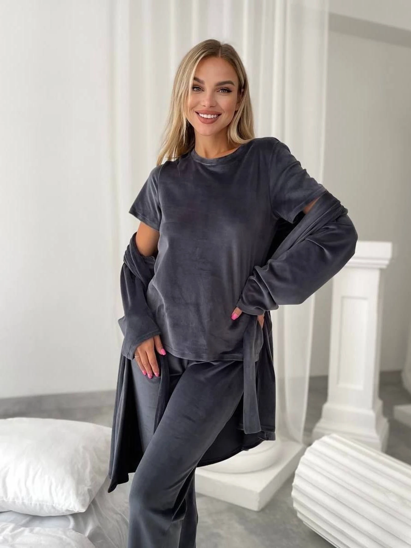 Одяг для дому та сну Uaclothes модель like14945-grafitovj Одяг для дому та сну Uaclothes модель like14945-grafitovj Фото