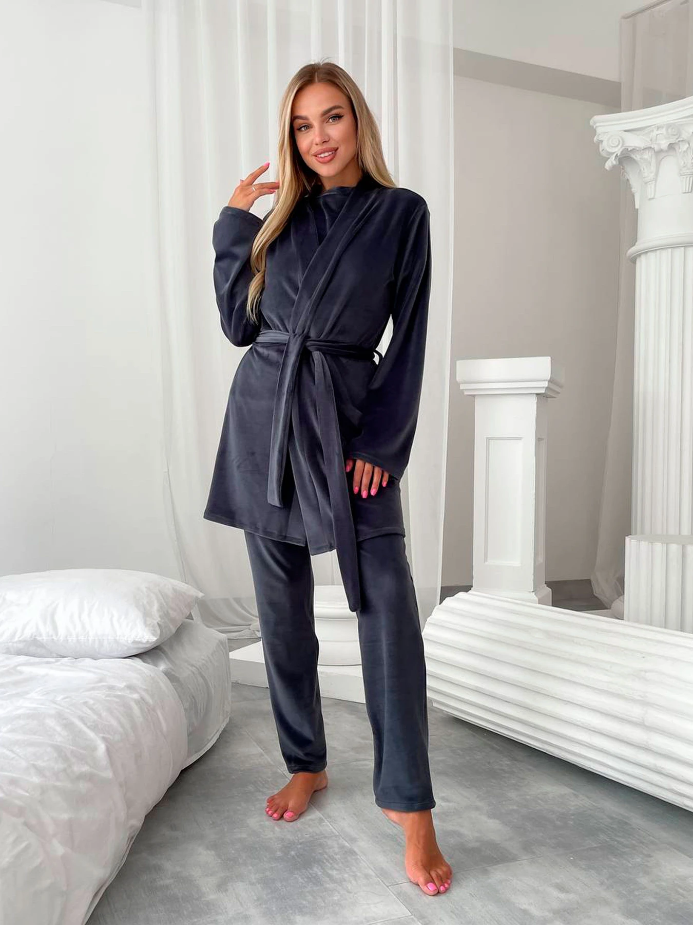 Одяг для дому та сну Uaclothes модель like14945-grafitovj Одяг для дому та сну Uaclothes модель like14945-grafitovj Фото