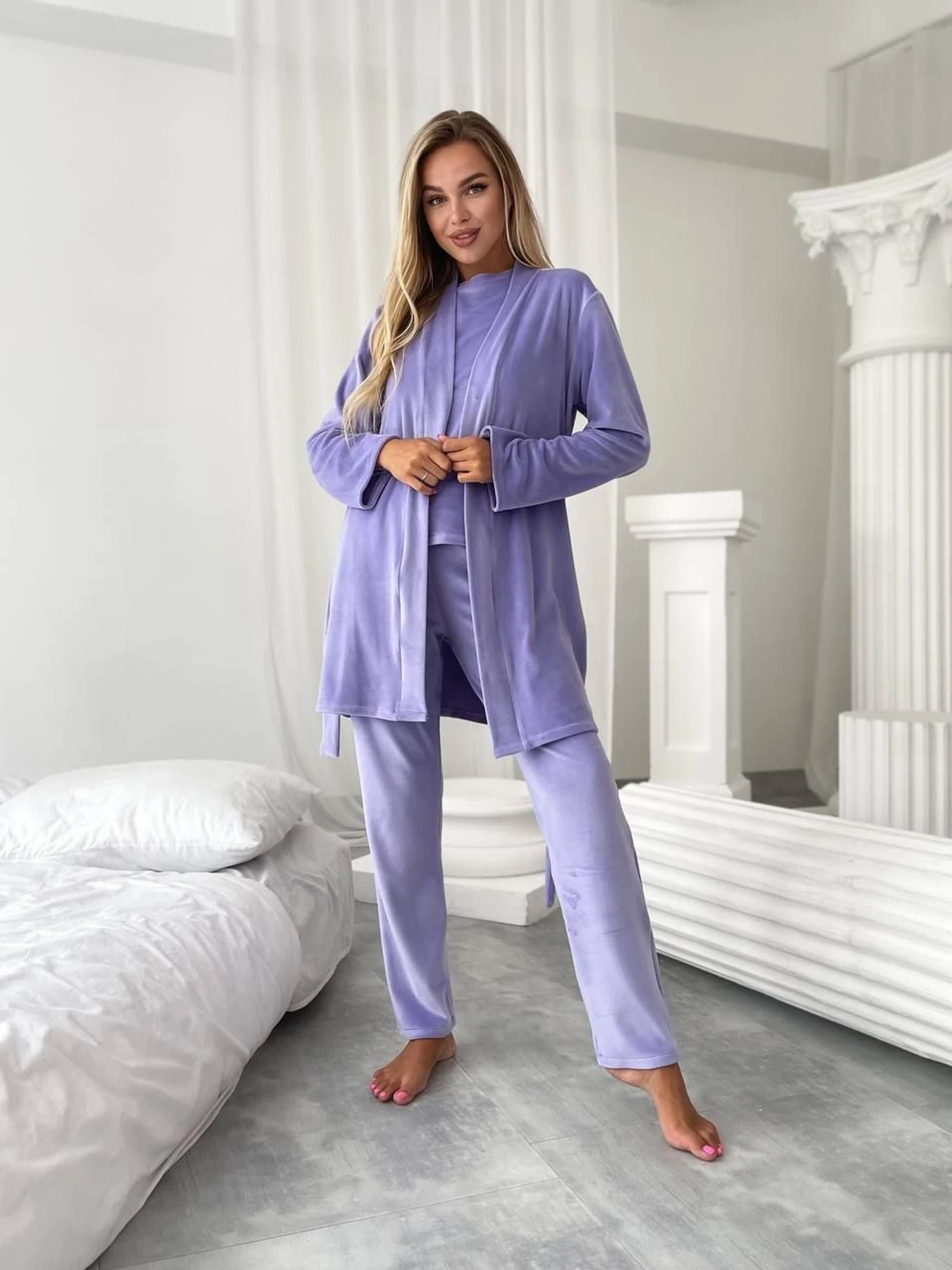 Одежда для дома и сна Uaclothes модель like14945-sirenevj Одежда для дома и сна Uaclothes модель like14945-sirenevj Фото