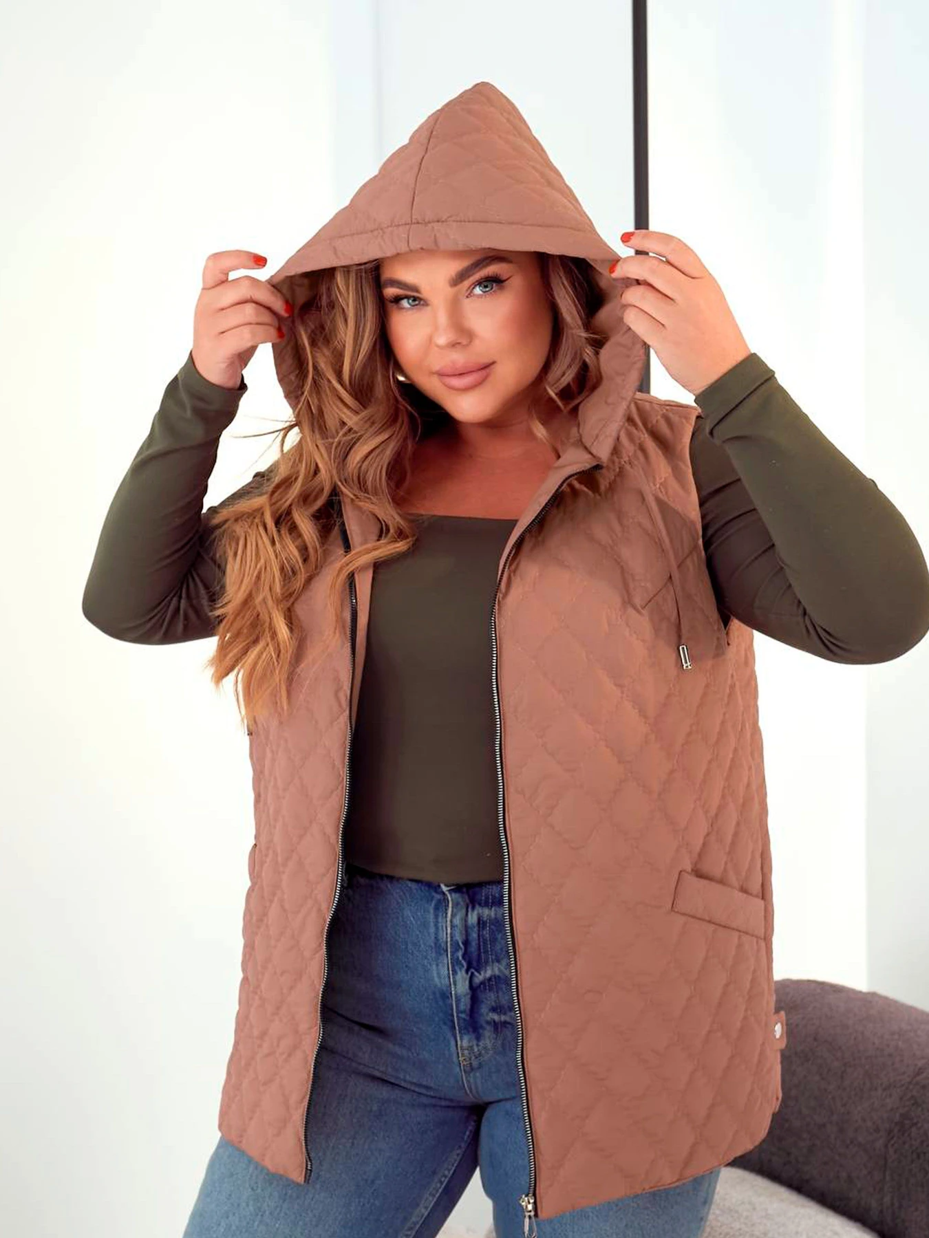 Куртки та дублянки Uaclothes модель like14867-kofejnij Куртки та дублянки Uaclothes модель like14867-kofejnij Фото
