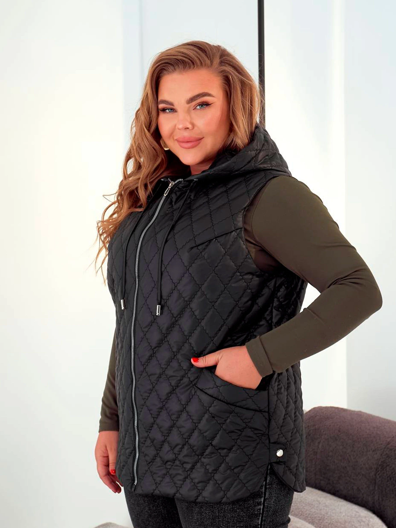 Куртки и дубленки Uaclothes модель like14867-chernj Куртки и дубленки Uaclothes модель like14867-chernj Фото