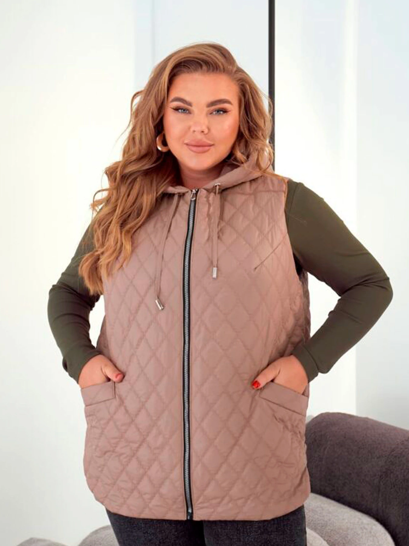 Куртки и дубленки Uaclothes модель like14867-bezhevj Куртки и дубленки Uaclothes модель like14867-bezhevj Фото