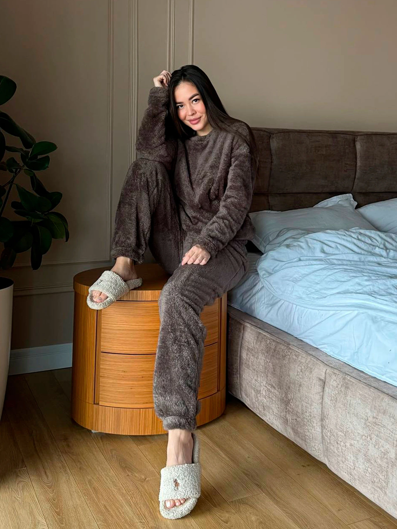 Одежда для дома и сна Uaclothes модель like14739-kofejnij Одежда для дома и сна Uaclothes модель like14739-kofejnij Фото