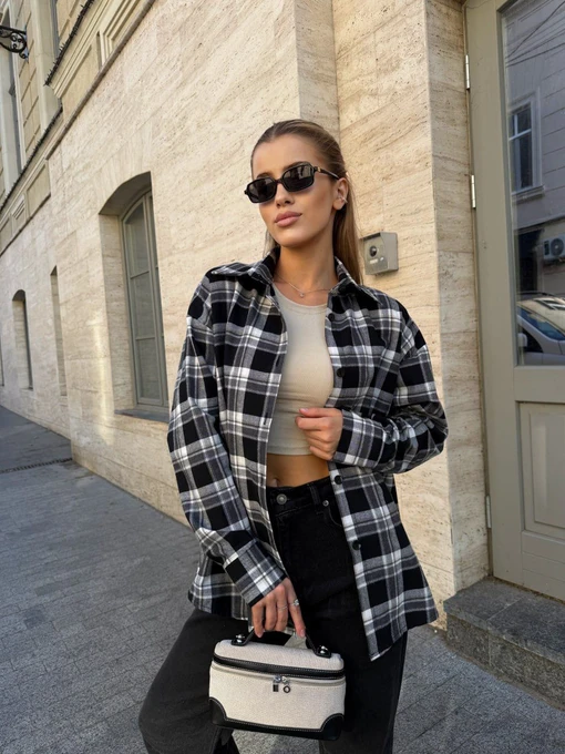 Жіноча Сорочка в клітинку Uaclothes фото 2