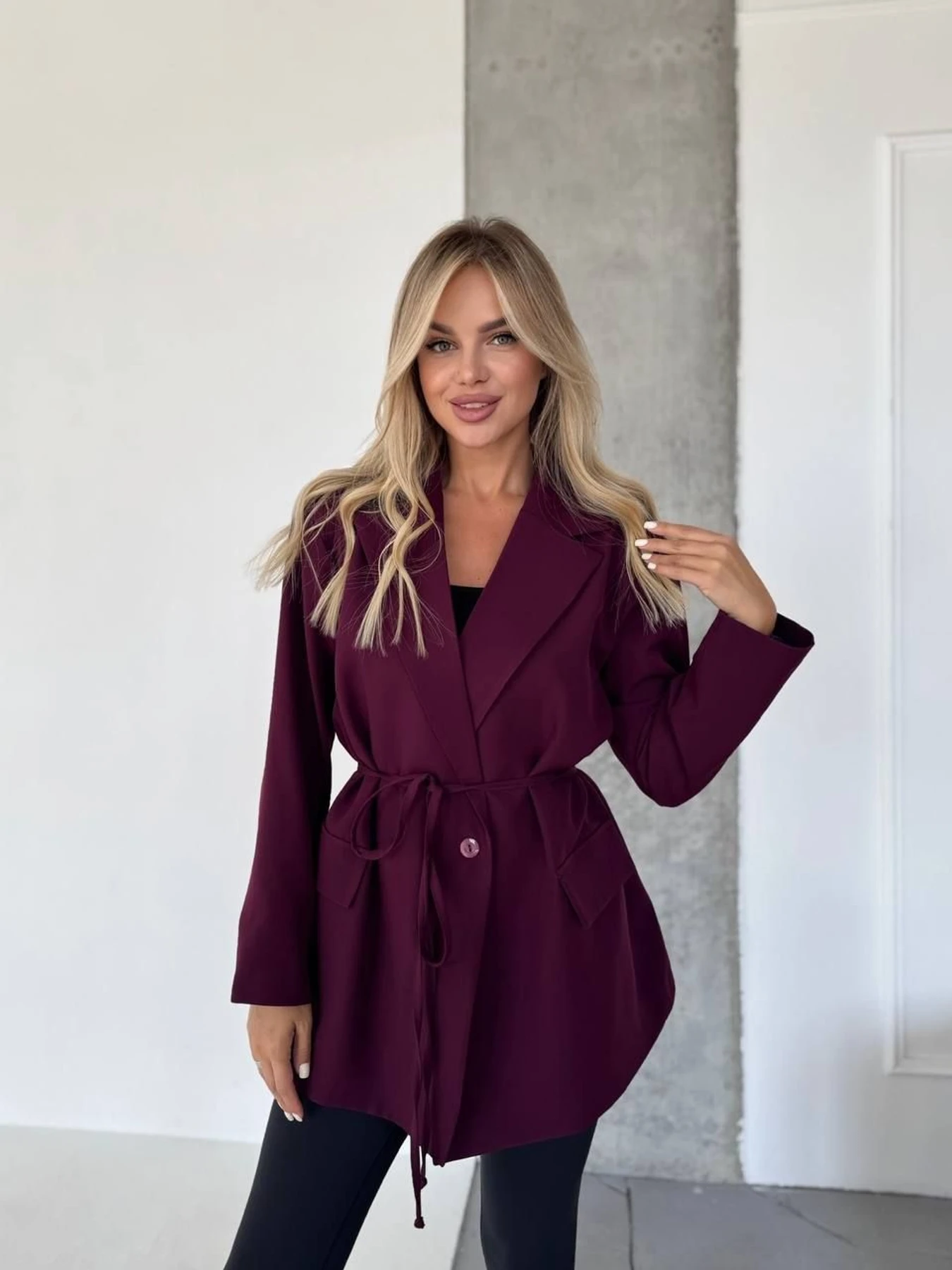 Пиджаки Uaclothes модель like14527-bordovj Пиджаки Uaclothes модель like14527-bordovj Фото