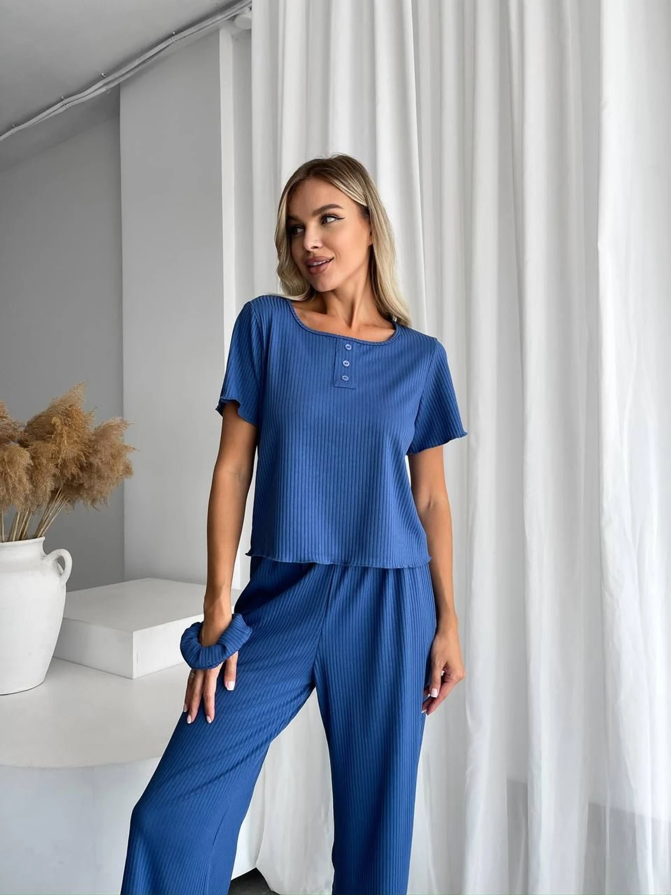Одежда для дома и сна Uaclothes модель like14416-sinij Одежда для дома и сна Uaclothes модель like14416-sinij Фото