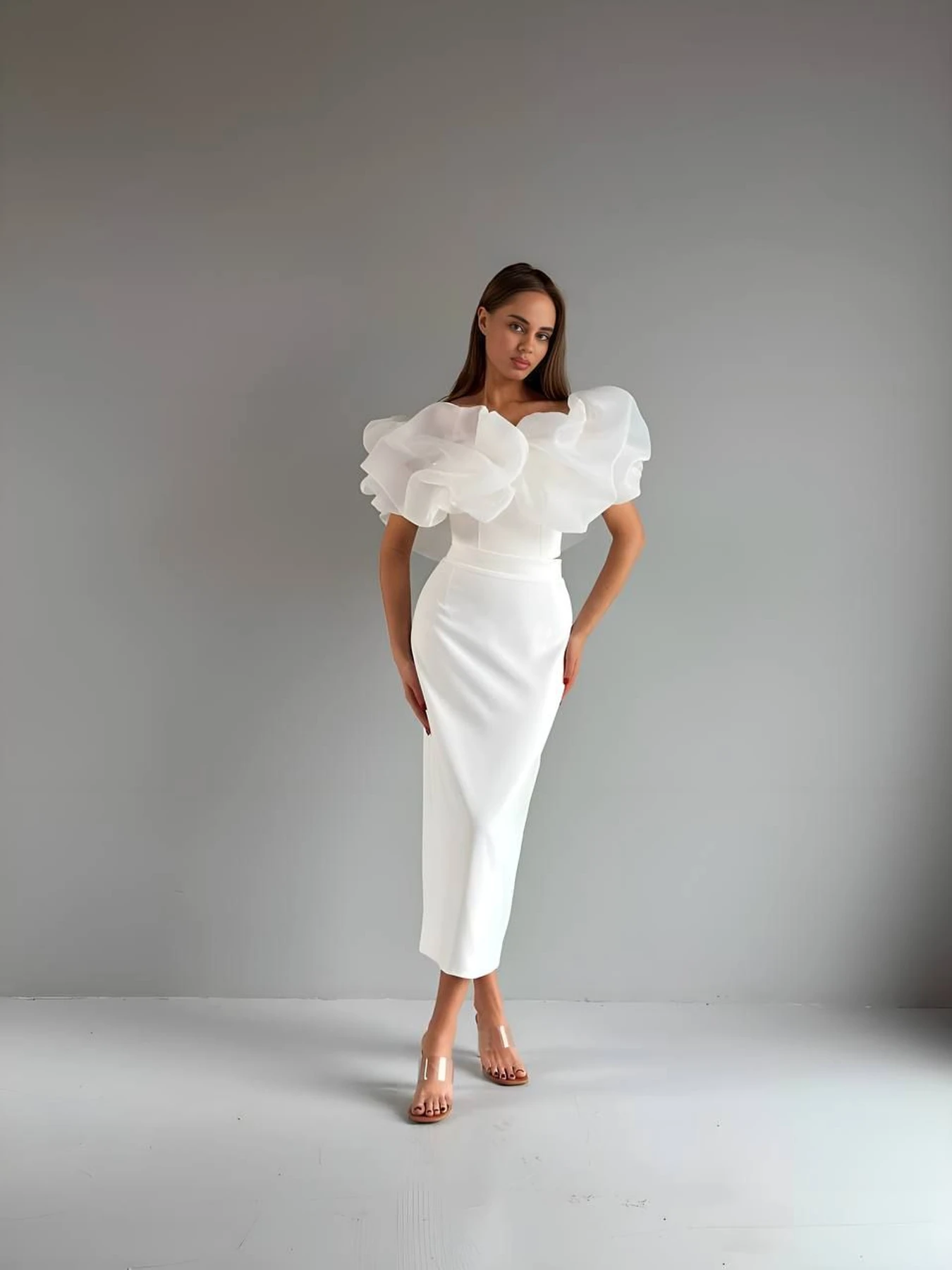 Юбки Uaclothes модель like14387-molochnj Юбки Uaclothes модель like14387-molochnj Фото