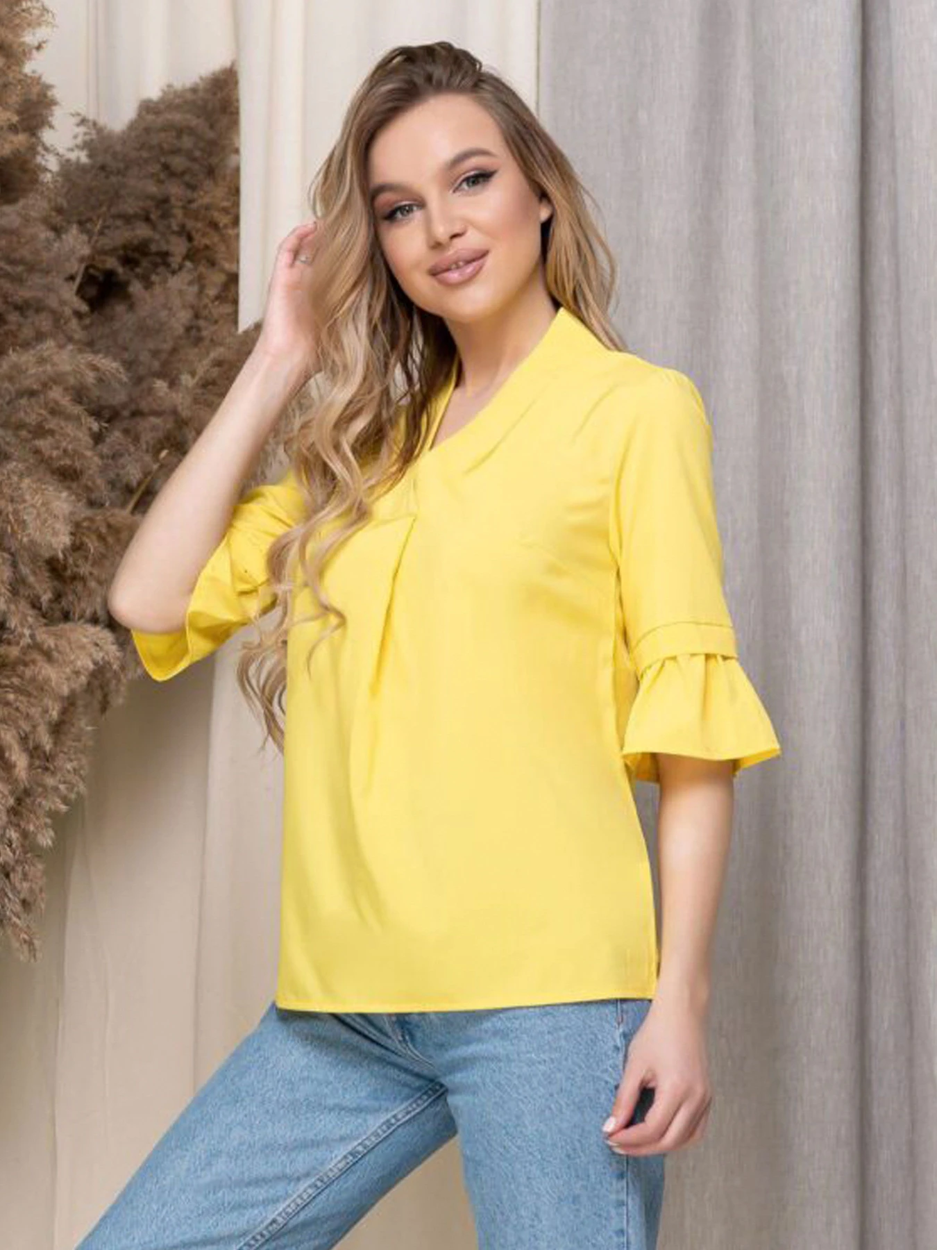 Рубашки Uaclothes модель like14316-zheltj Фото