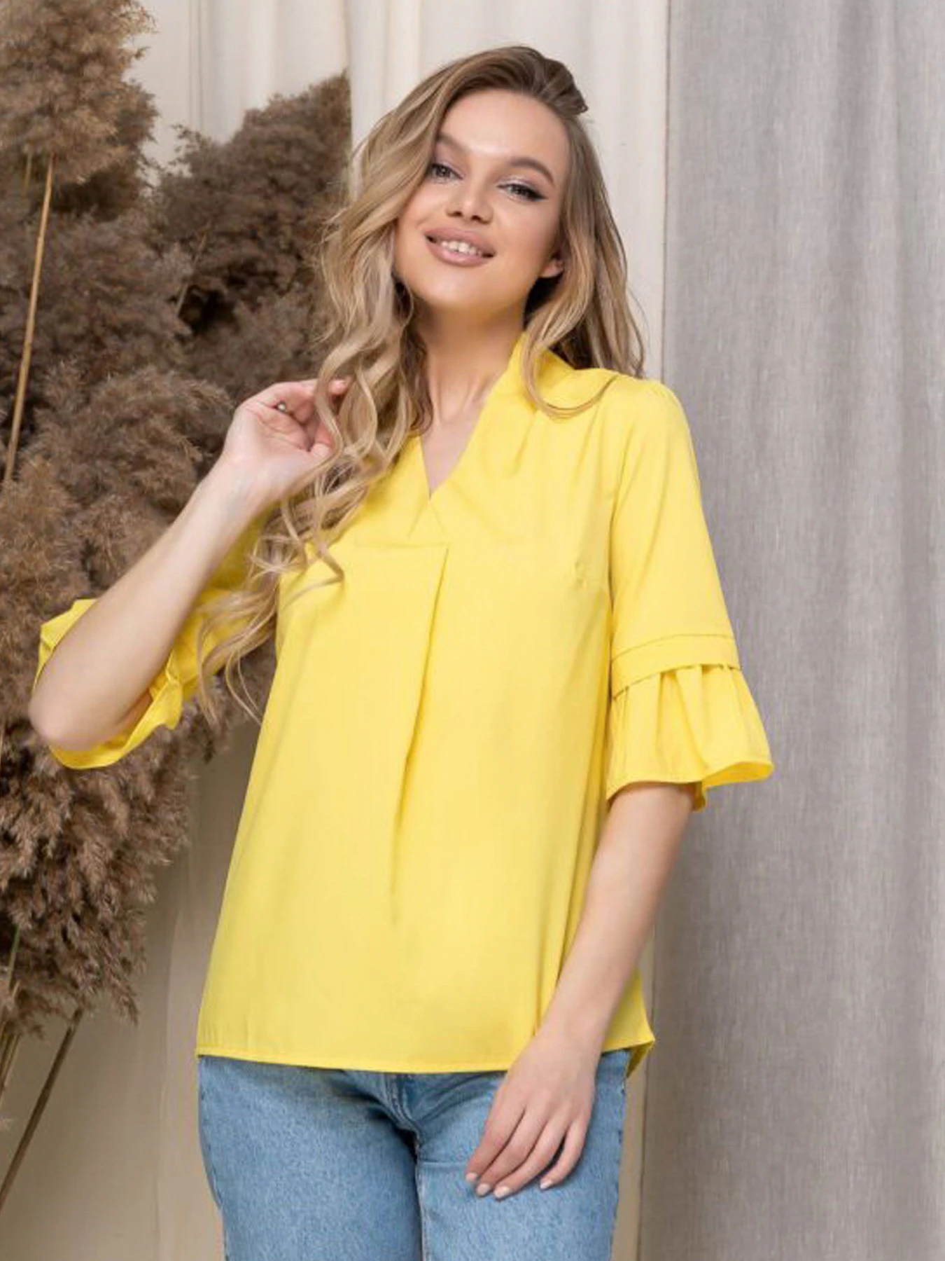 Рубашки Uaclothes модель like14316-zheltj Фото