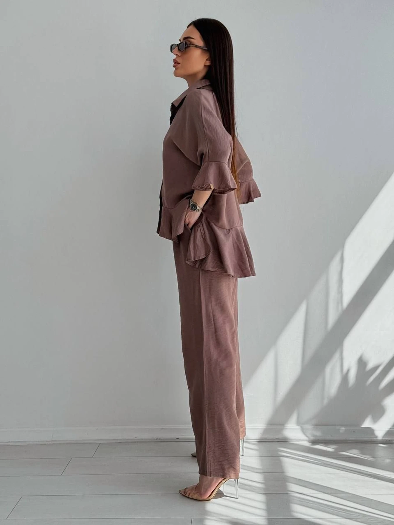 Костюми Uaclothes модель like14209-kofejnij Костюми Uaclothes модель like14209-kofejnij Фото
