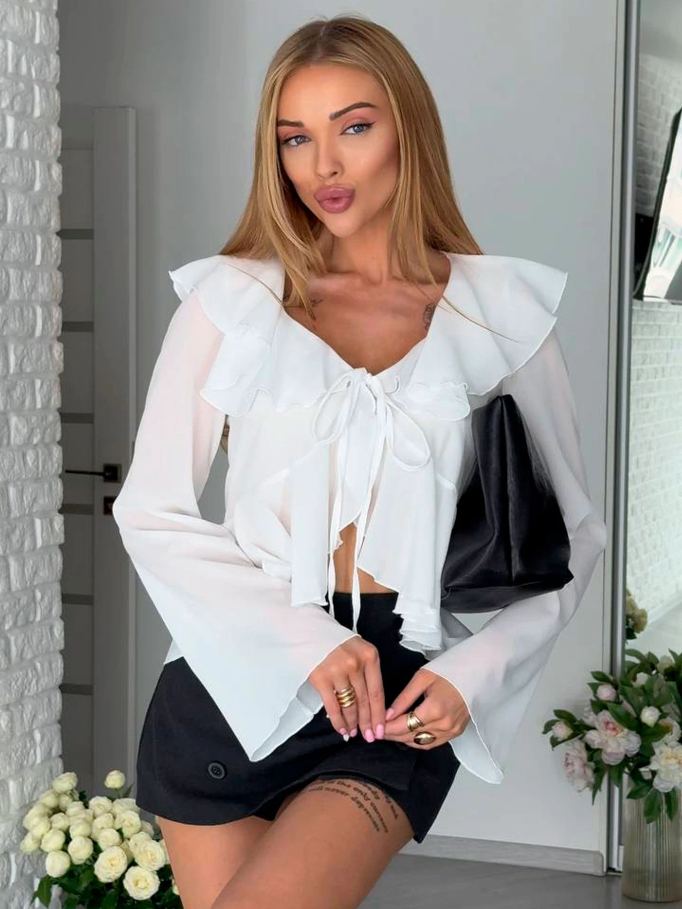 Рубашки Uaclothes модель like14119-belj Фото