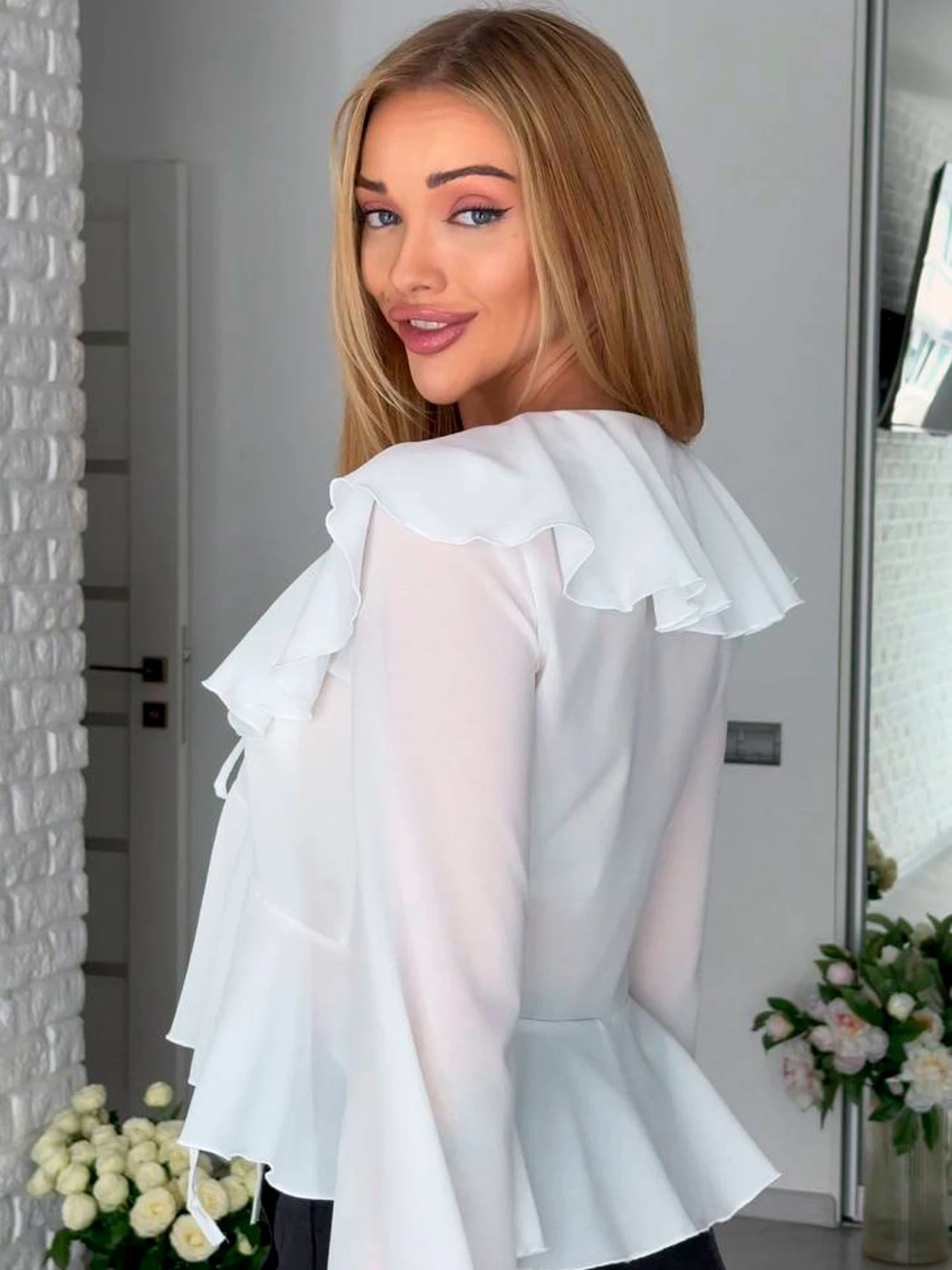 Рубашки Uaclothes модель like14119-belj Фото