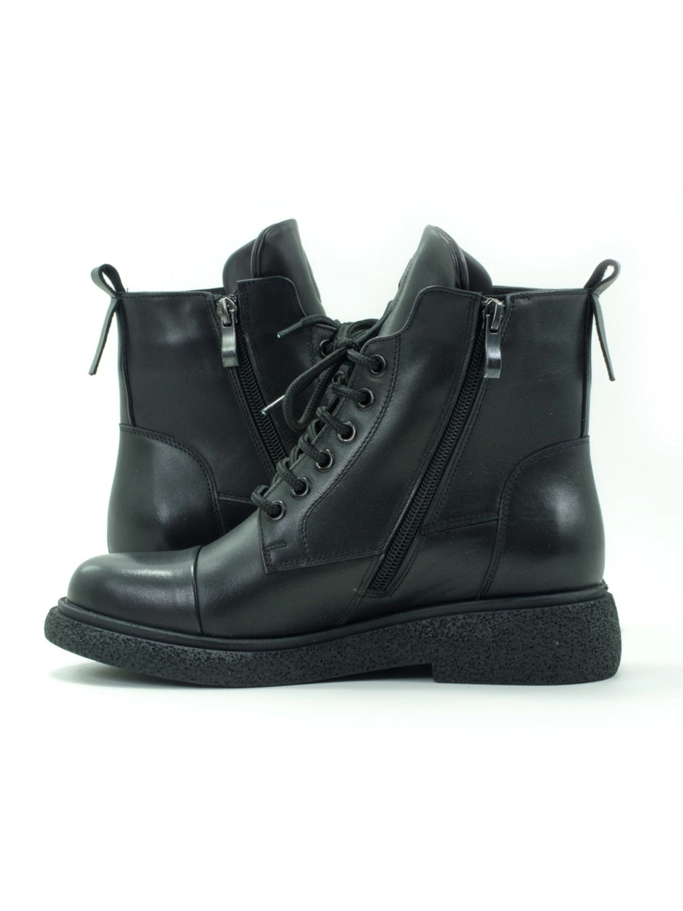 Черевики та чоботи VILANSI модель V8881 BLACK LEATHER Фото