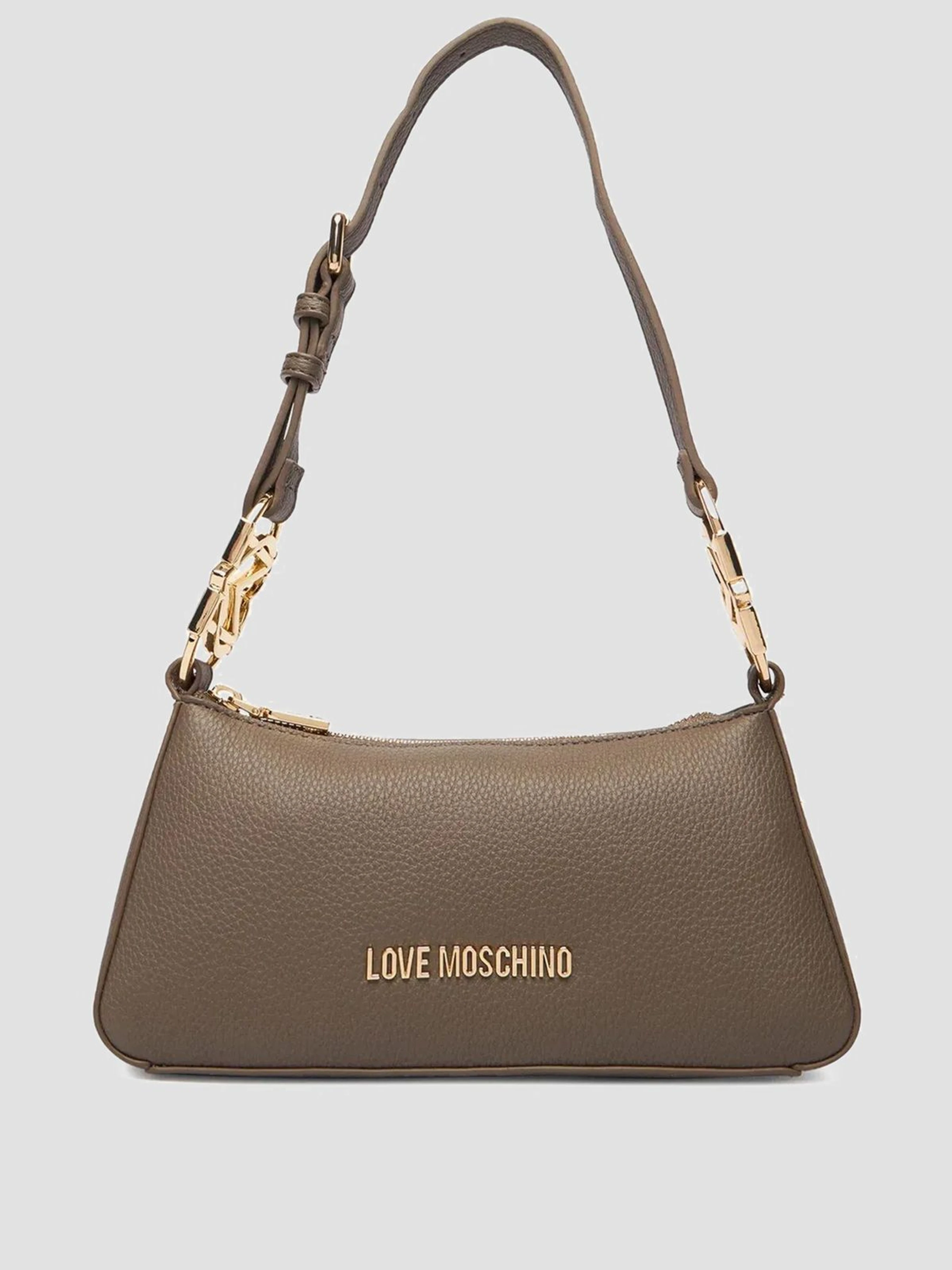 Moschino Шолдер бег колір бежевий