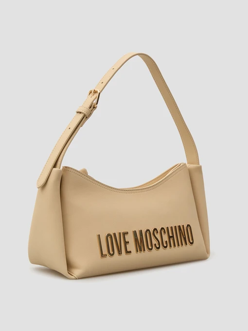 Moschino Шолдер бег колір бежевий фото 3