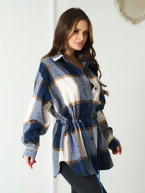 Сорочки ISSA Plus модель 15573_синий Фото