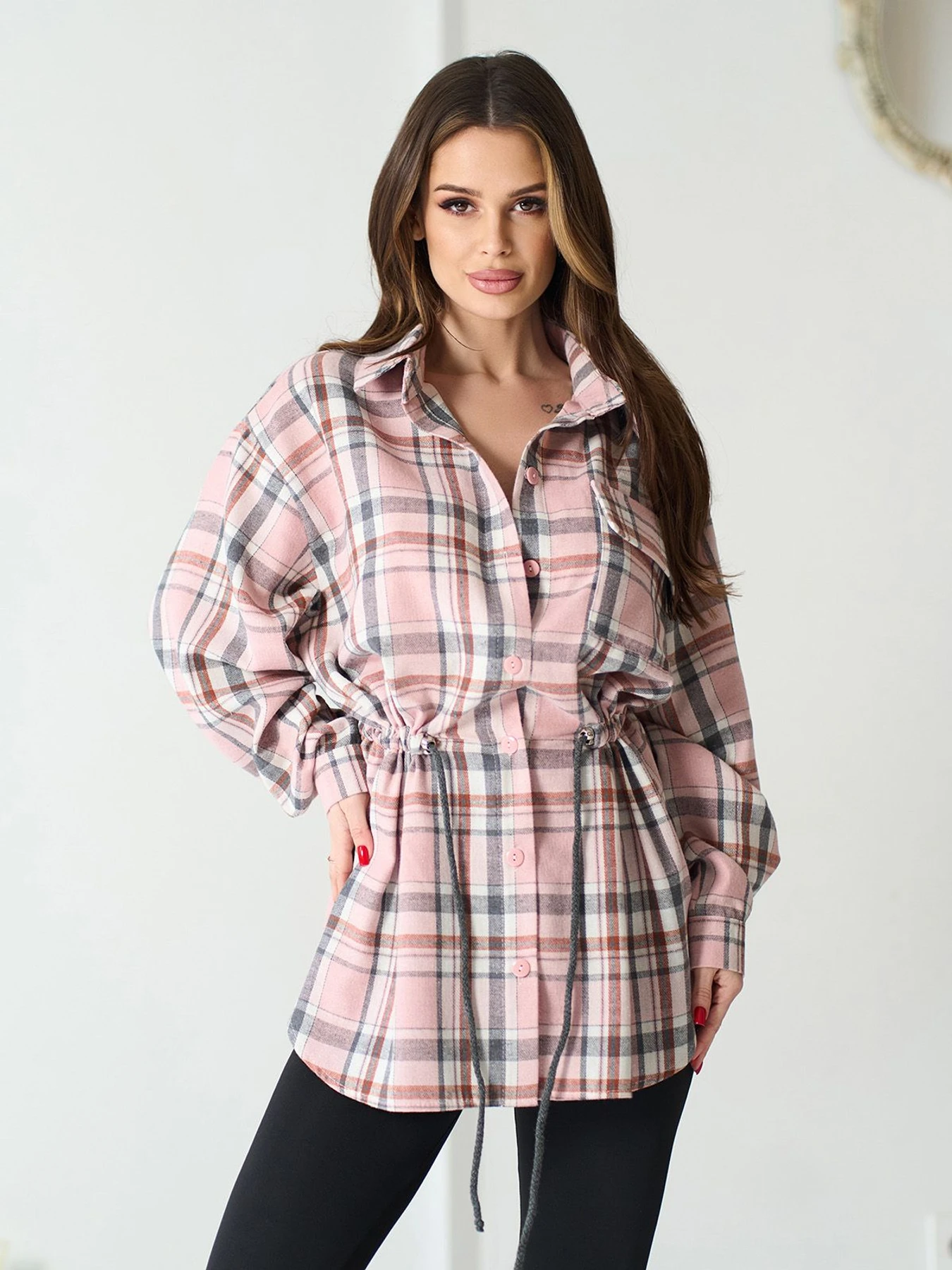 Сорочки ISSA Plus модель 15577_розовый Сорочки ISSA Plus модель 15577_розовый Фото
