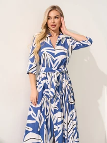 Сукні ISSA Plus модель 15591_голубой Фото