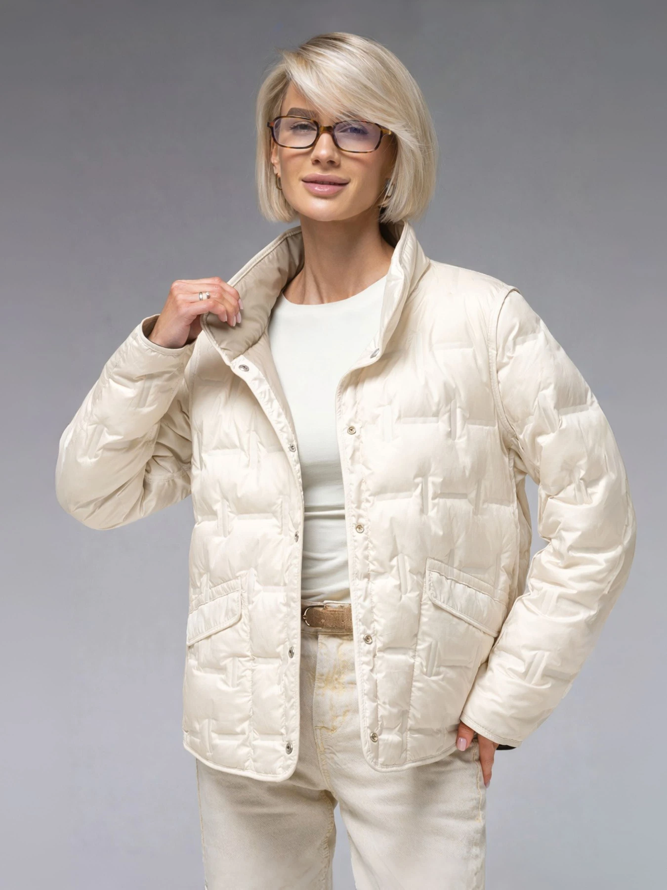 Куртки та дублянки VIVA WEAR 88102 модель 88102-beige-milk Куртки та дублянки VIVA WEAR 88102 модель 88102-beige-milk Фото