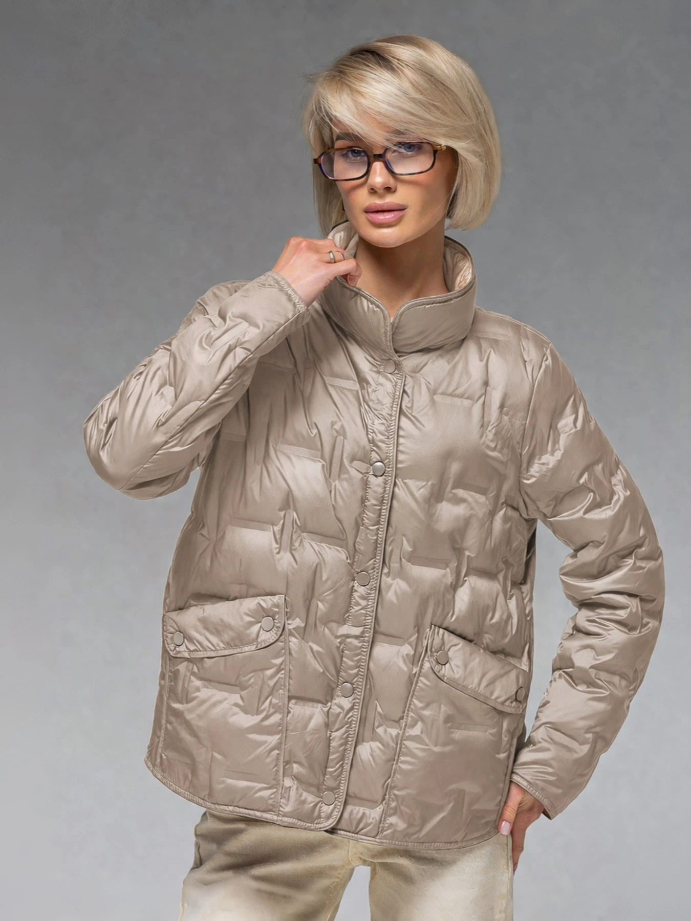 Куртки та дублянки VIVA WEAR 88102 модель 88102-beige-milk Куртки та дублянки VIVA WEAR 88102 модель 88102-beige-milk Фото